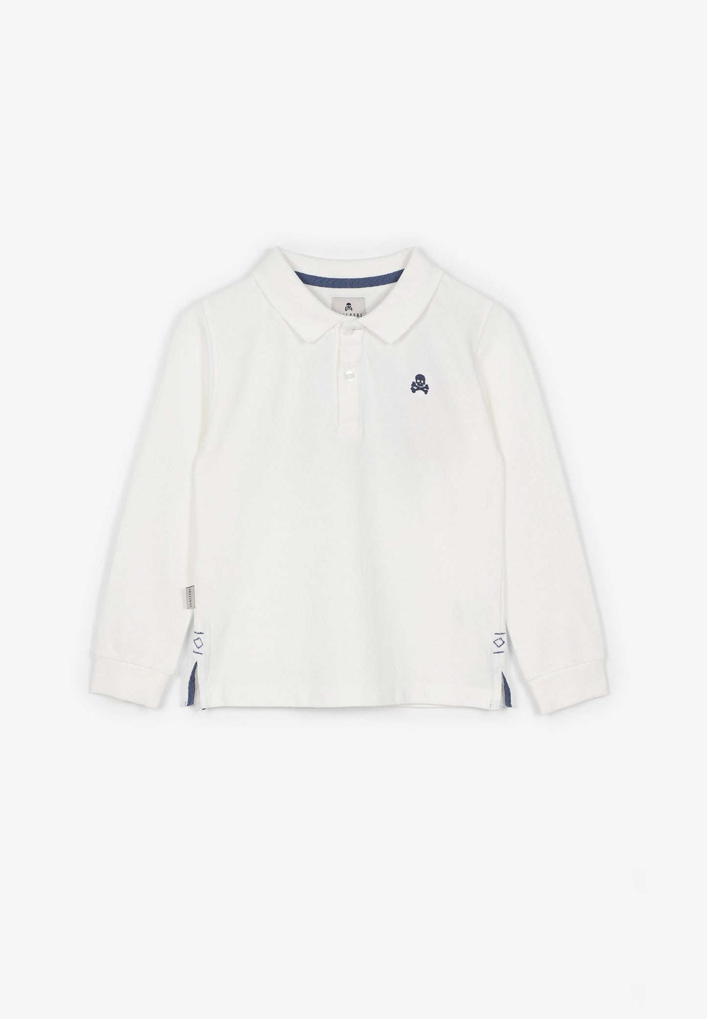 CAMISA POLO DE MANGA COMPRIDA COM LOGÓTIPO ATRÁS