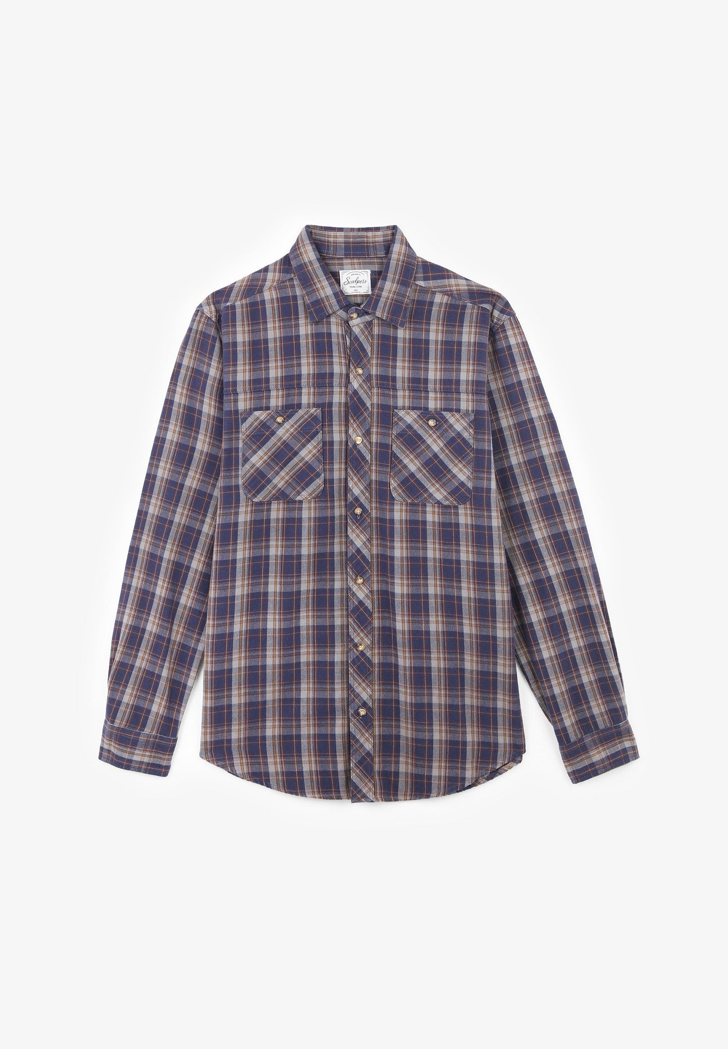 CAMISA DE QUADRADOS EM FLANELA