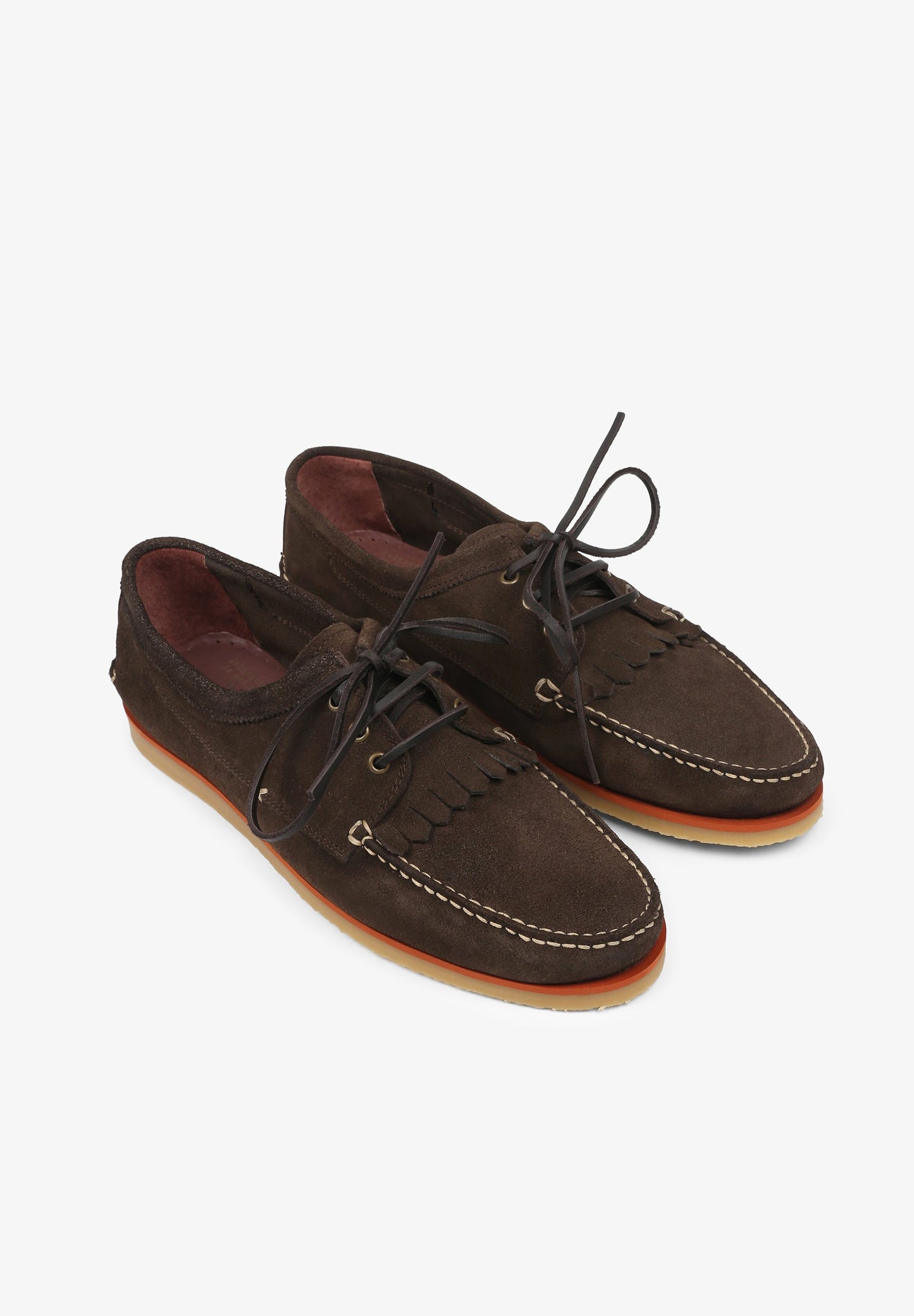 SAPATOS DE CAMURÇA COM FRANJAS