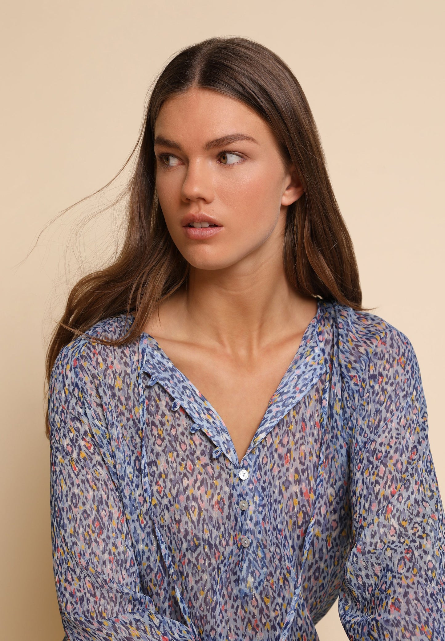 VESTIDO MIDI COM ANIMAL PRINT