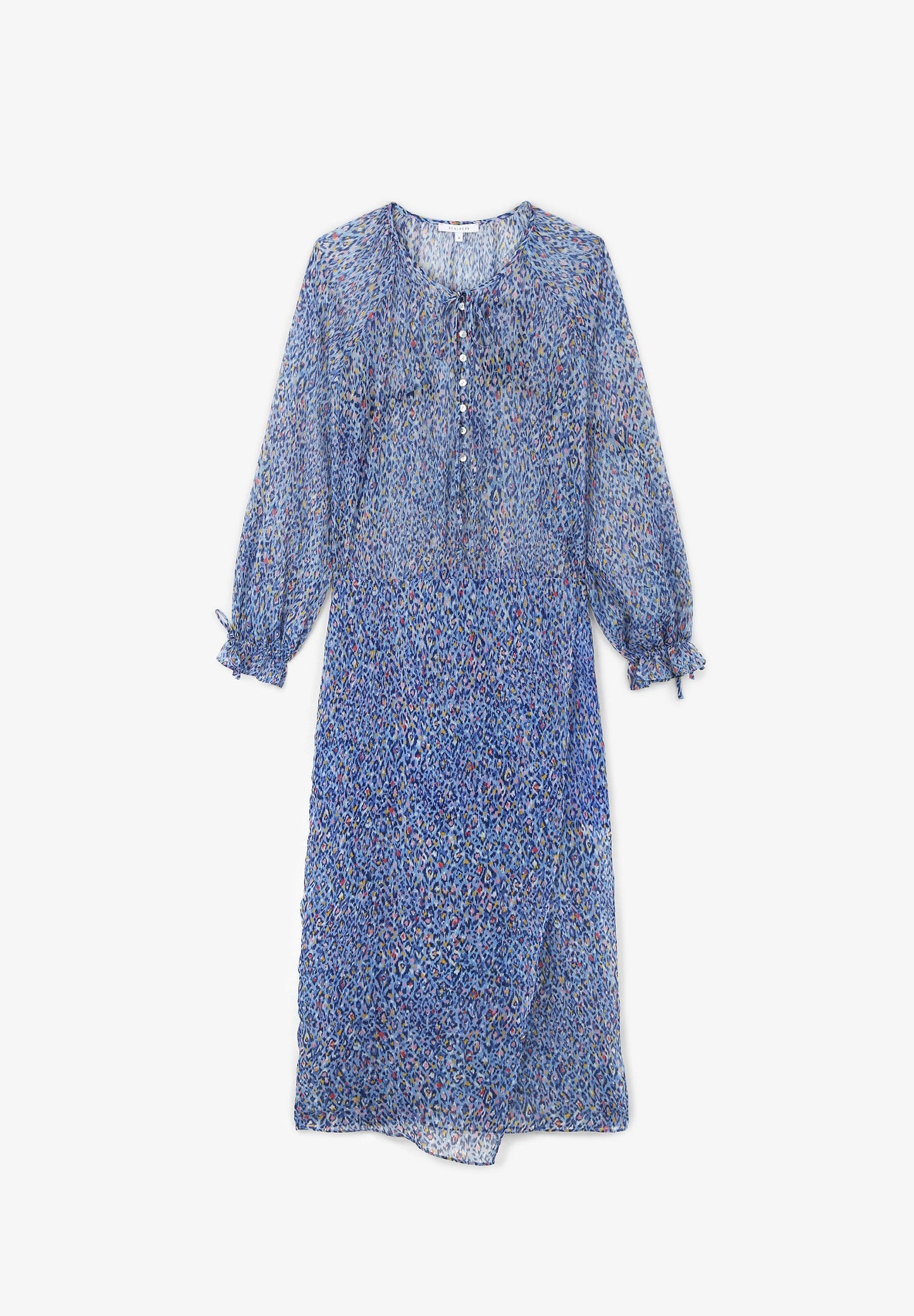 VESTIDO MIDI COM ANIMAL PRINT