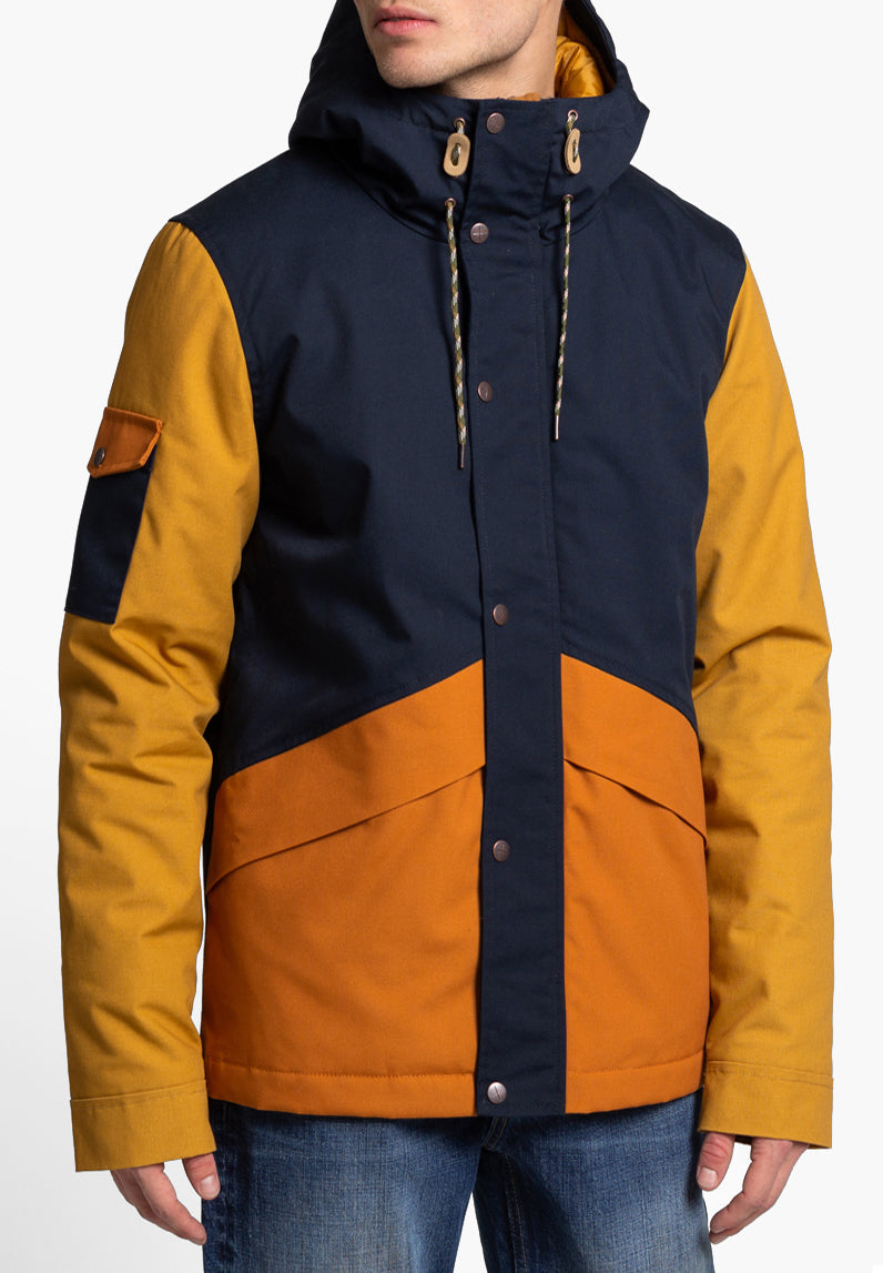 REVOLUTION | PARKA BICOLOR CAPUCHA