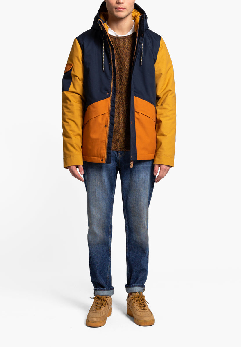 REVOLUTION | PARKA BICOLOR CAPUCHA