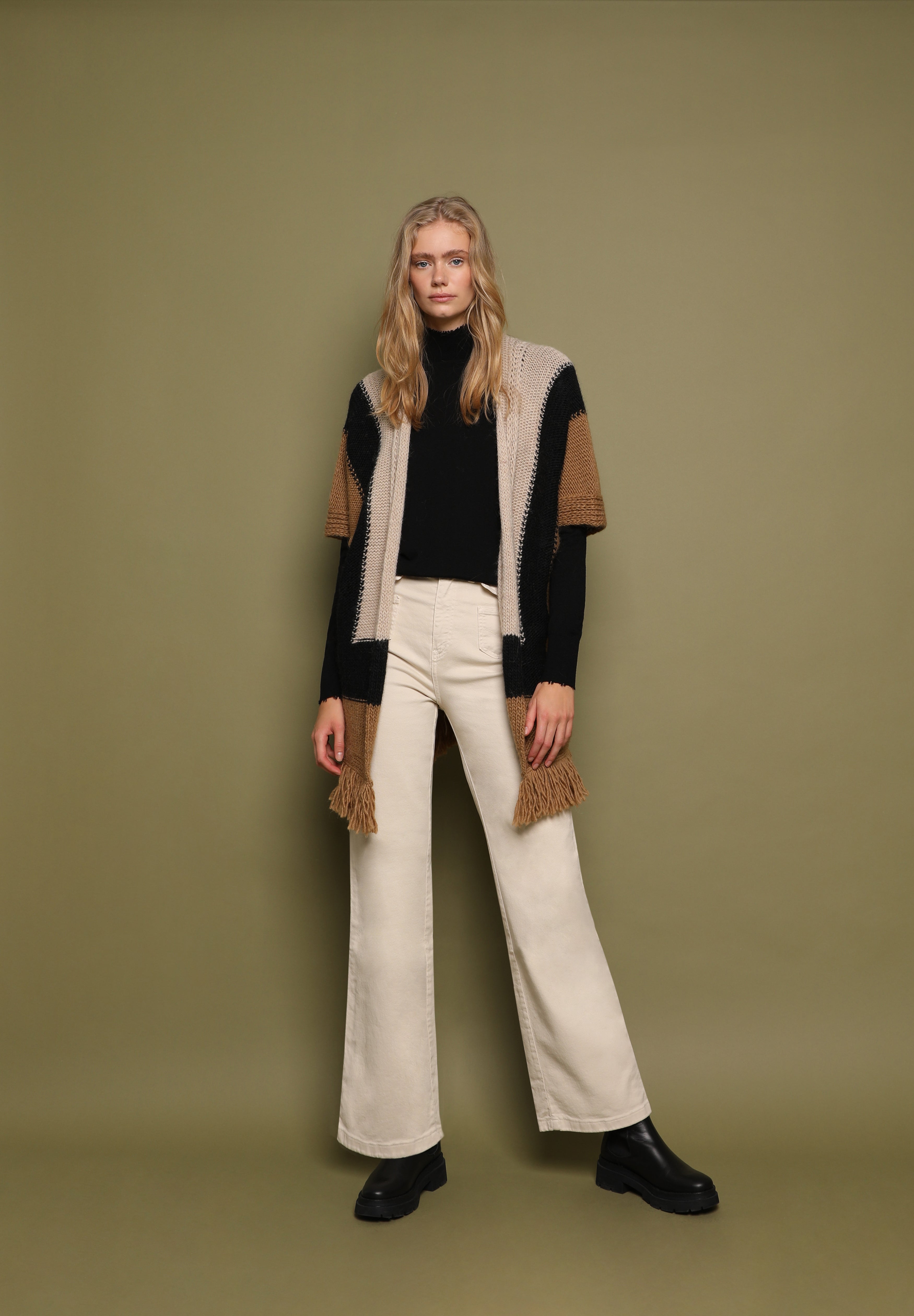 STELLA FOREST | CHAQUETA LARGA DE PUNTO COCO