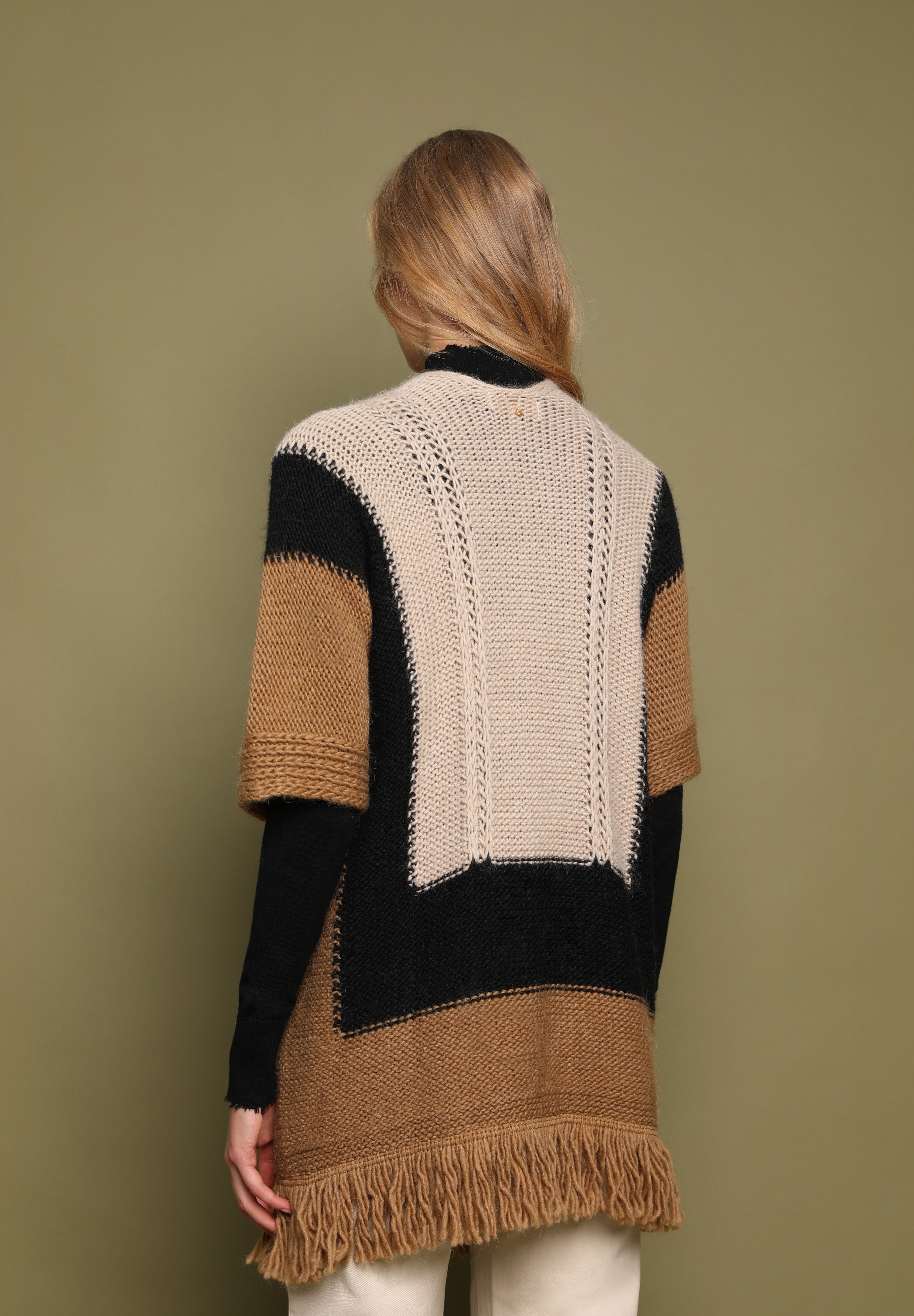 STELLA FOREST | CHAQUETA LARGA DE PUNTO COCO