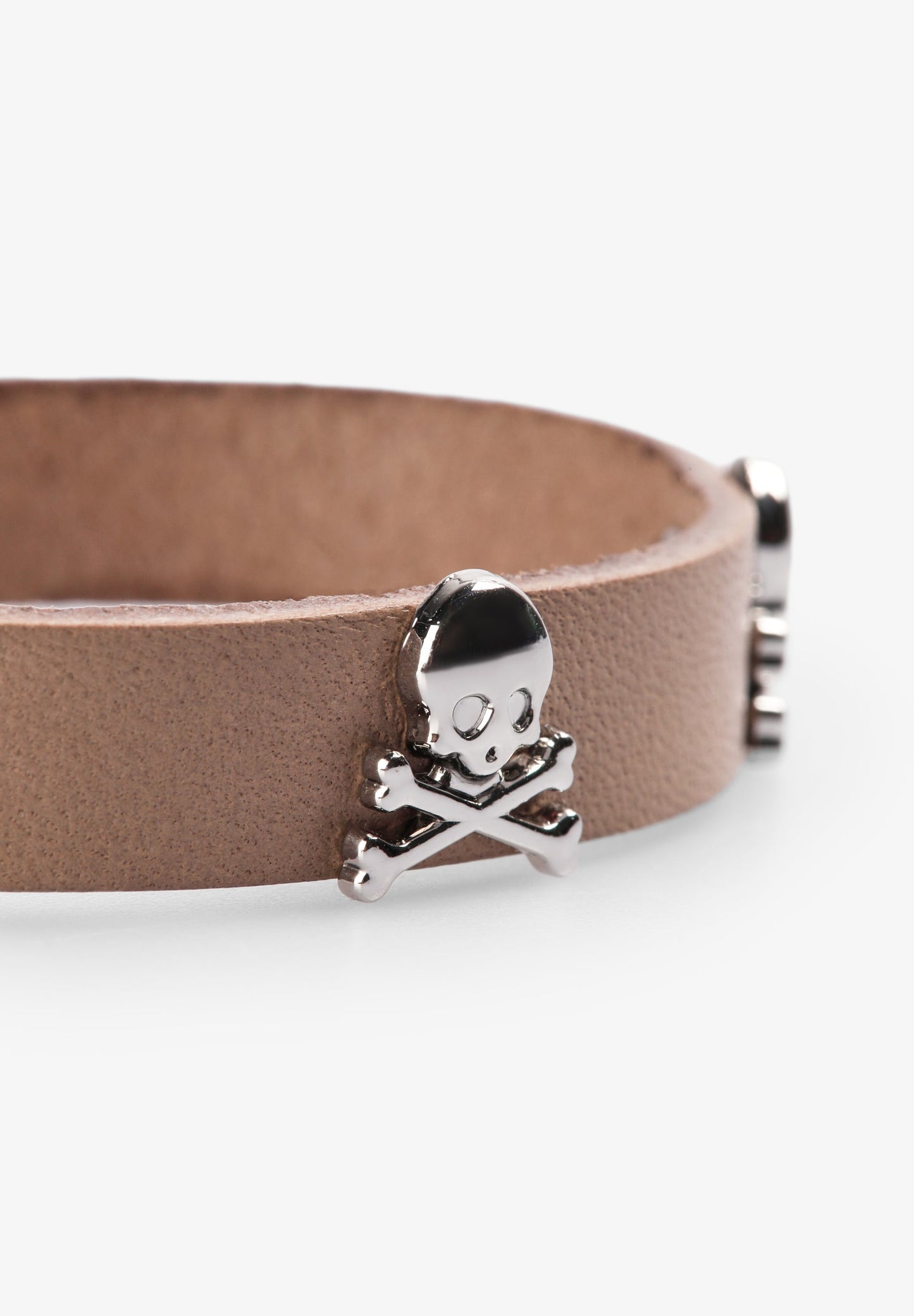 PULSERA PIEL CALAVERAS