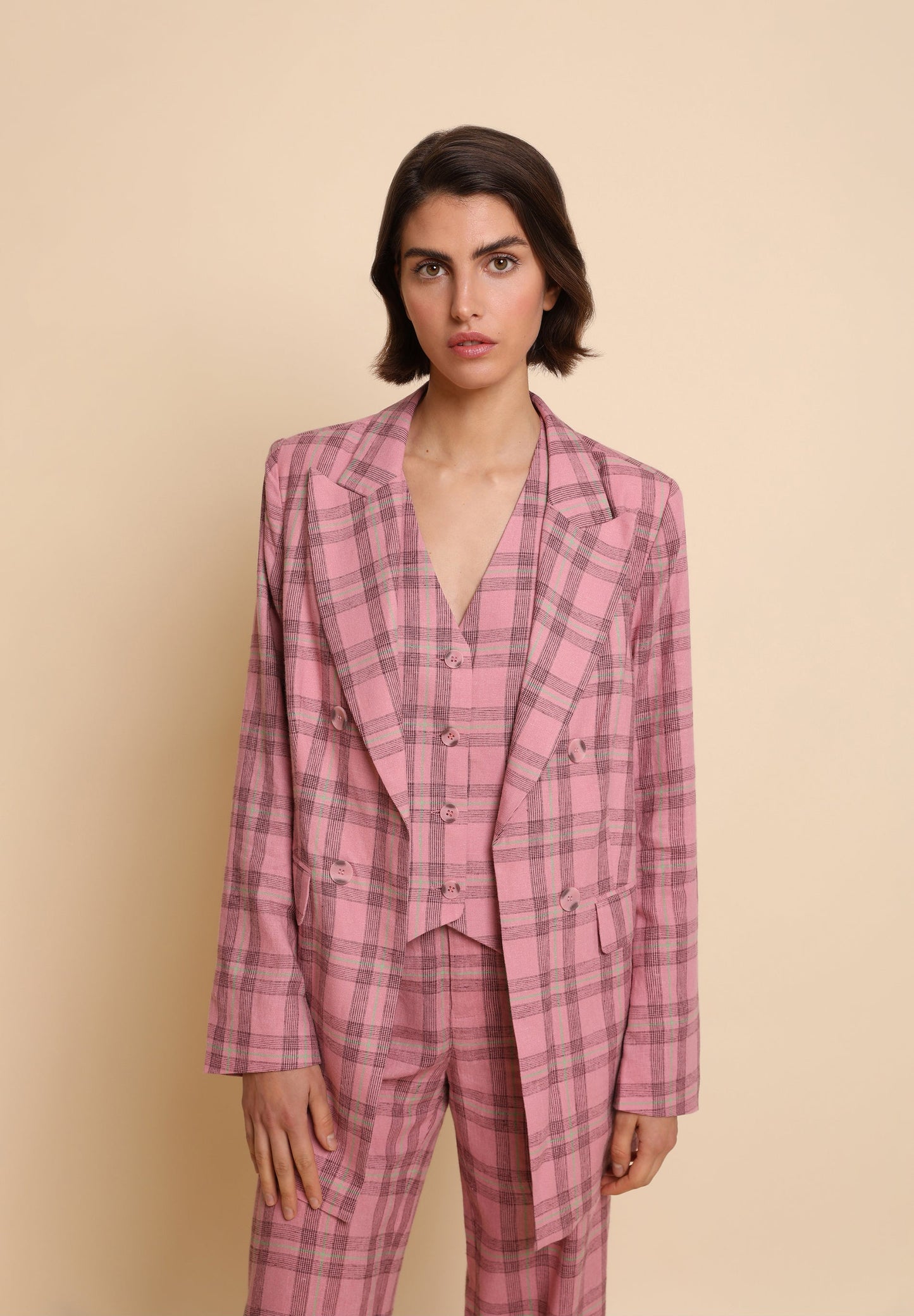 BLAZER COMPRIDO AOS QUADRADOS