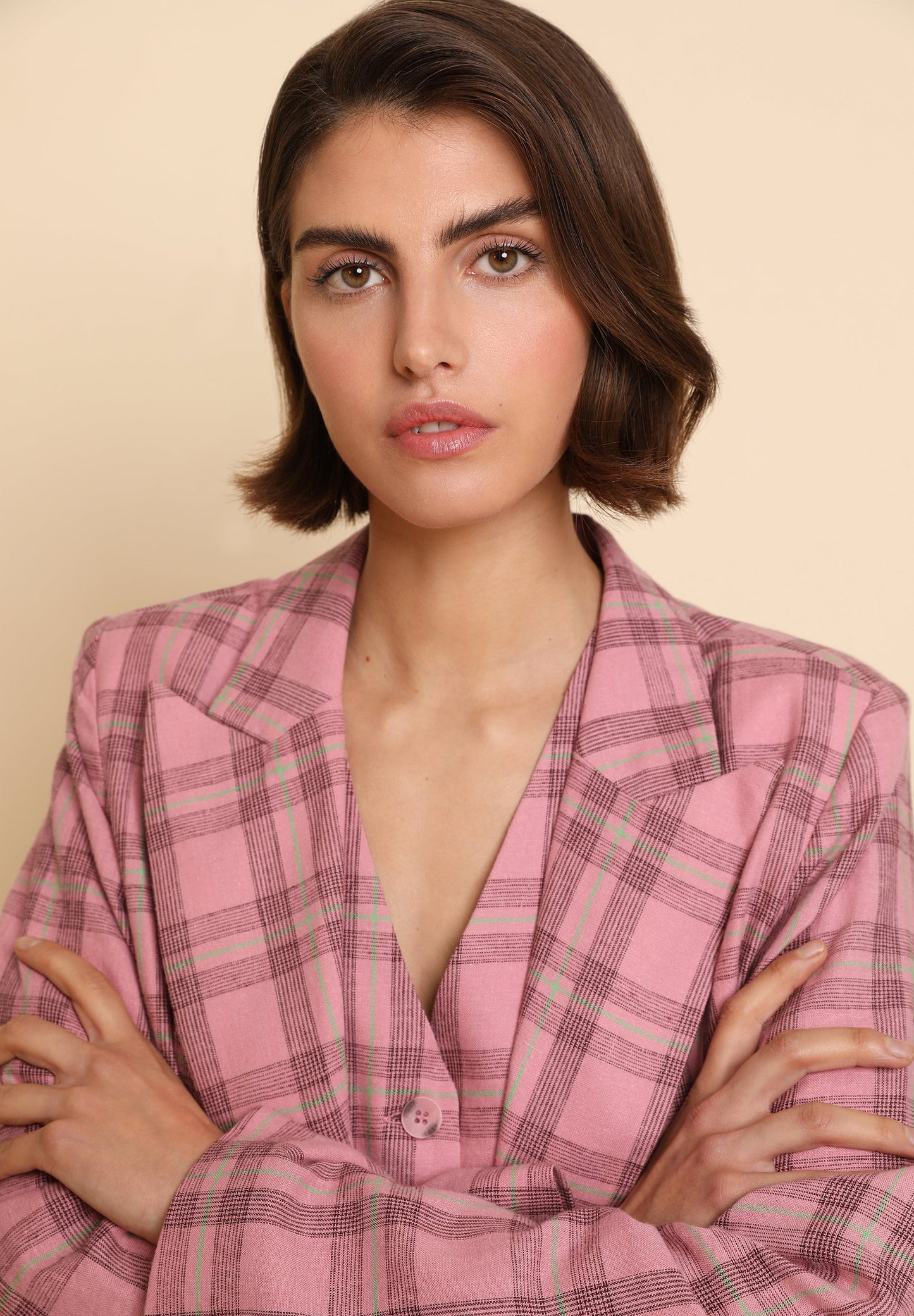 BLAZER COMPRIDO AOS QUADRADOS