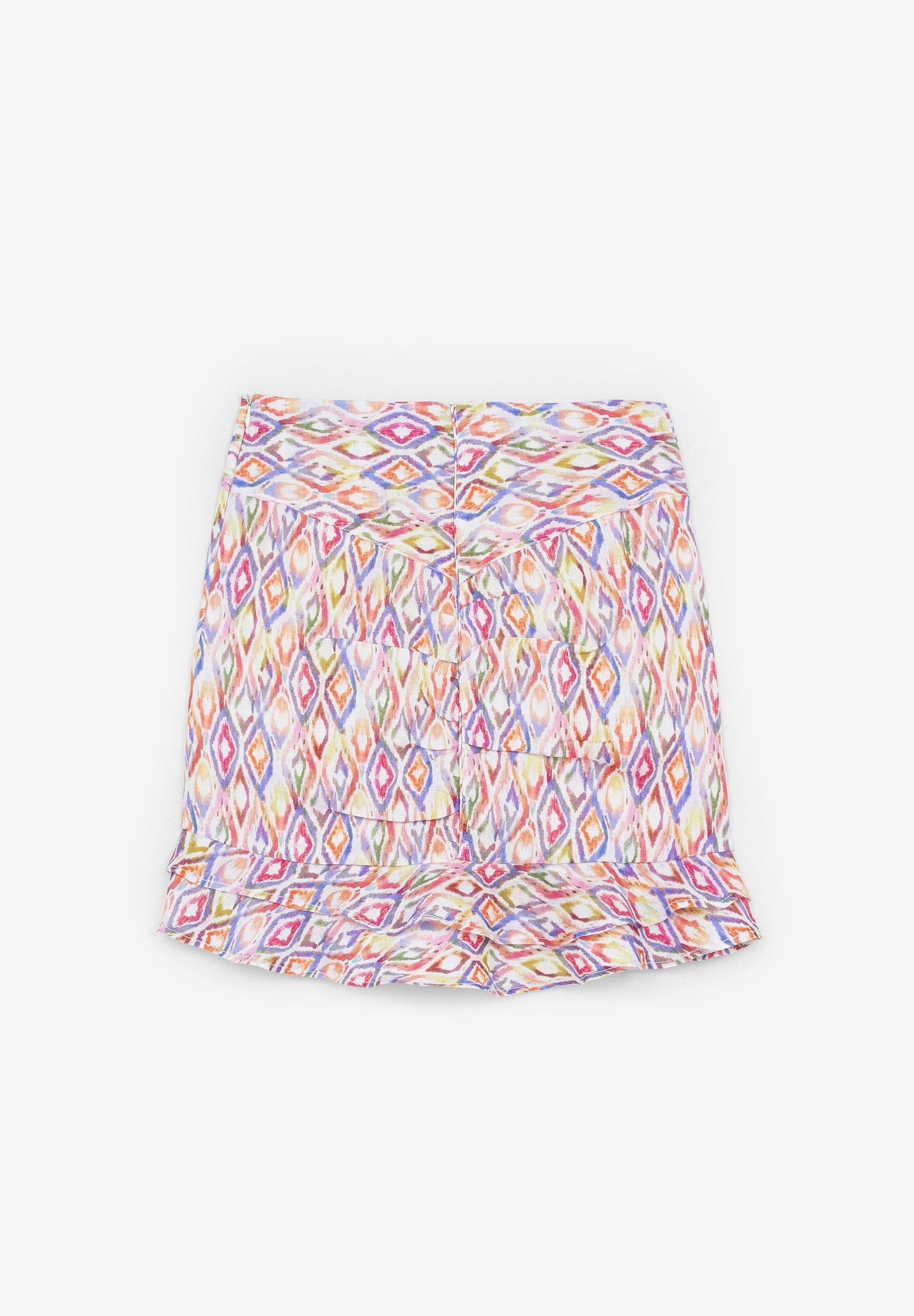 MINISSAIA DE LINHO COM FOLHOS