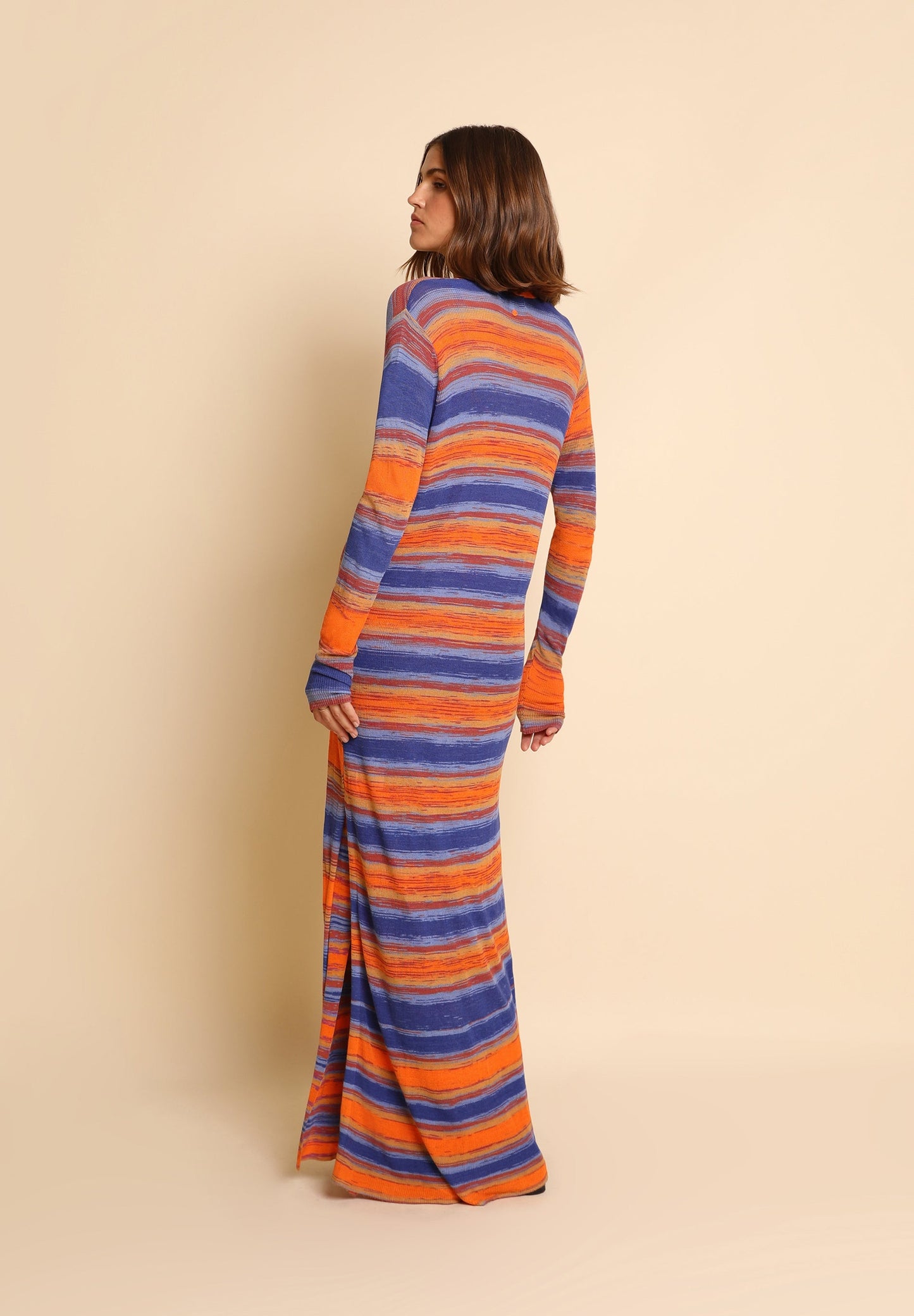 CARDIGAN DE MALHA ÀS RISCAS