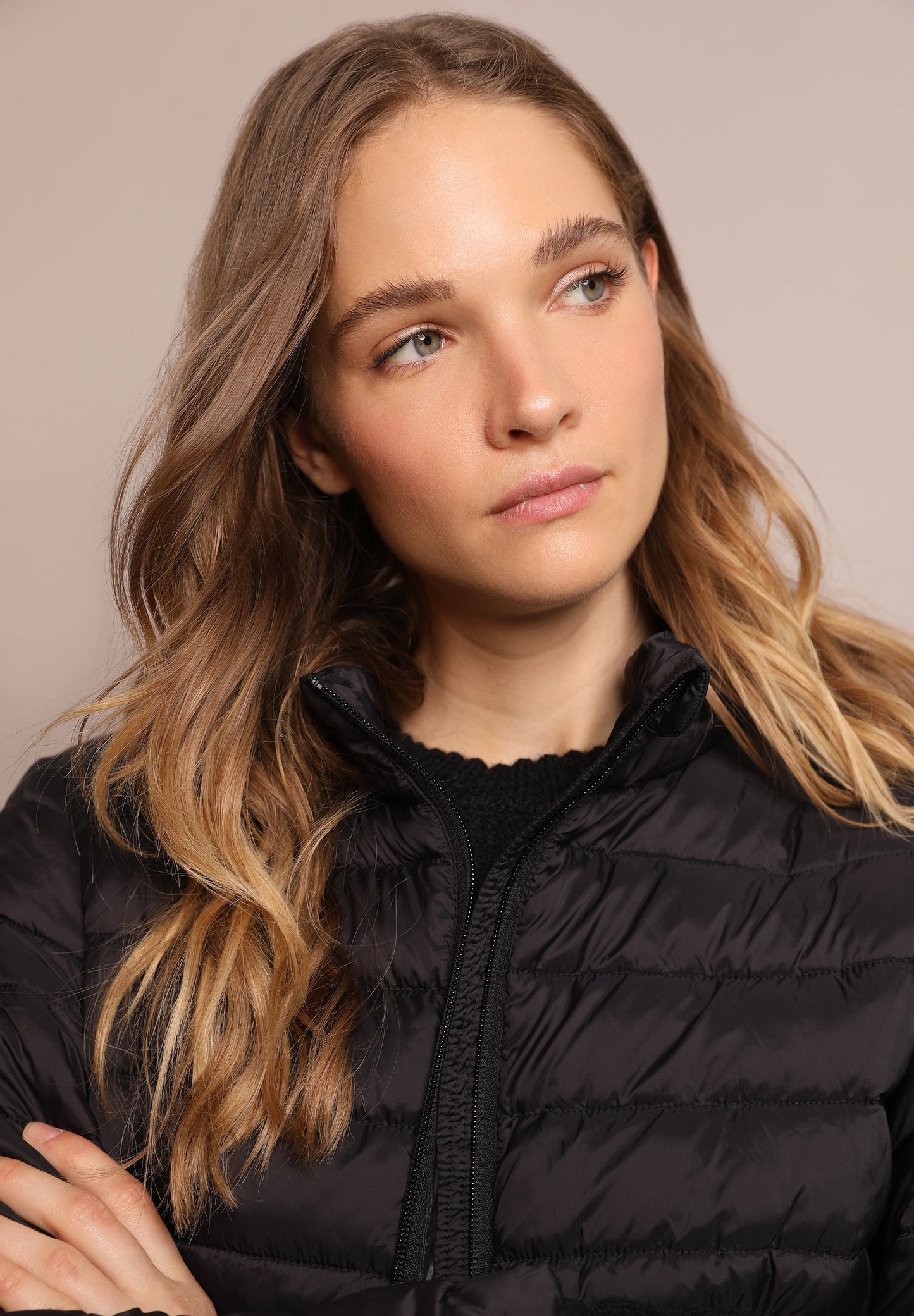 CASACO ACOLCHOADO METALIZADO