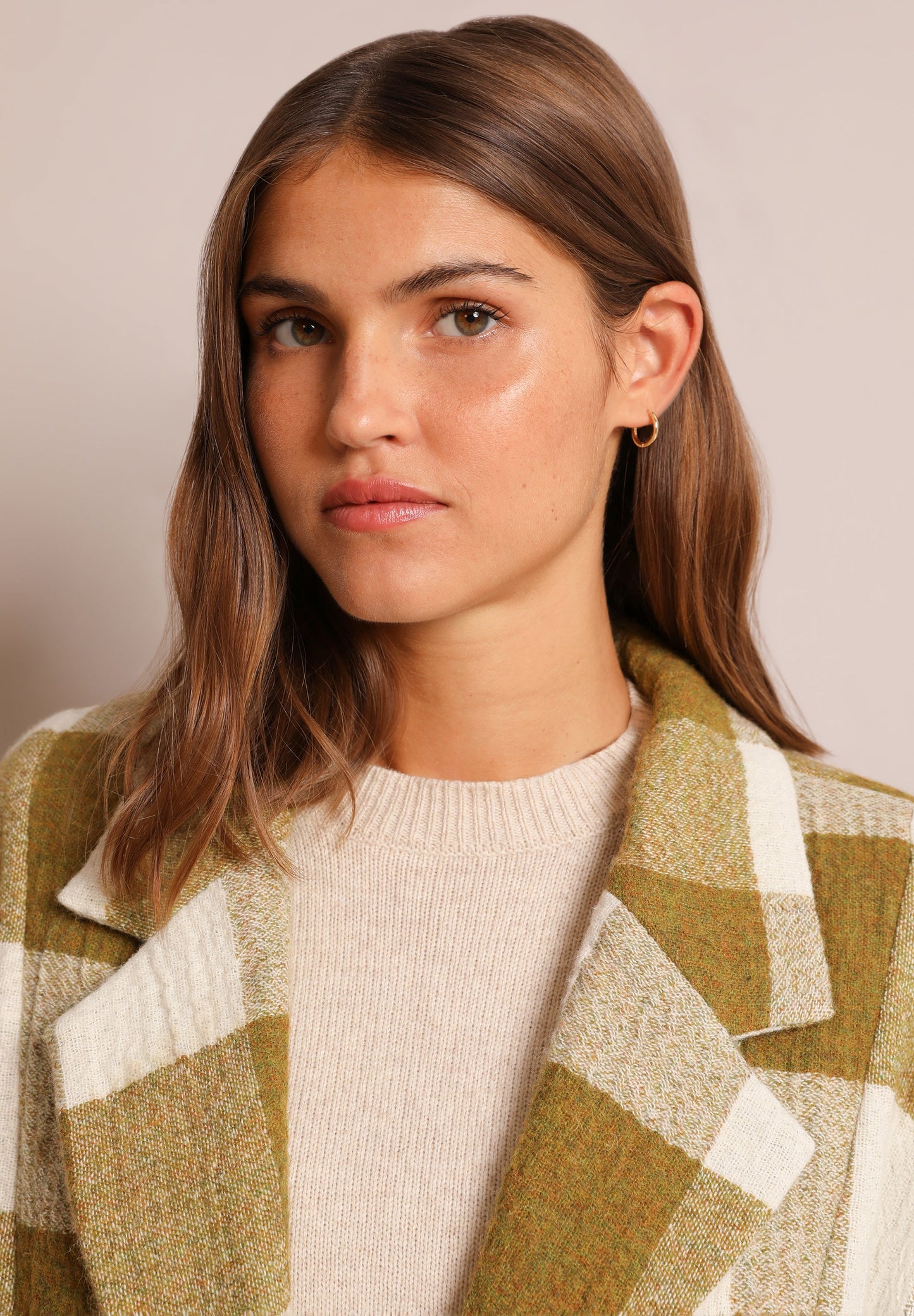 CASACO DE PANO AOS QUADRADOS