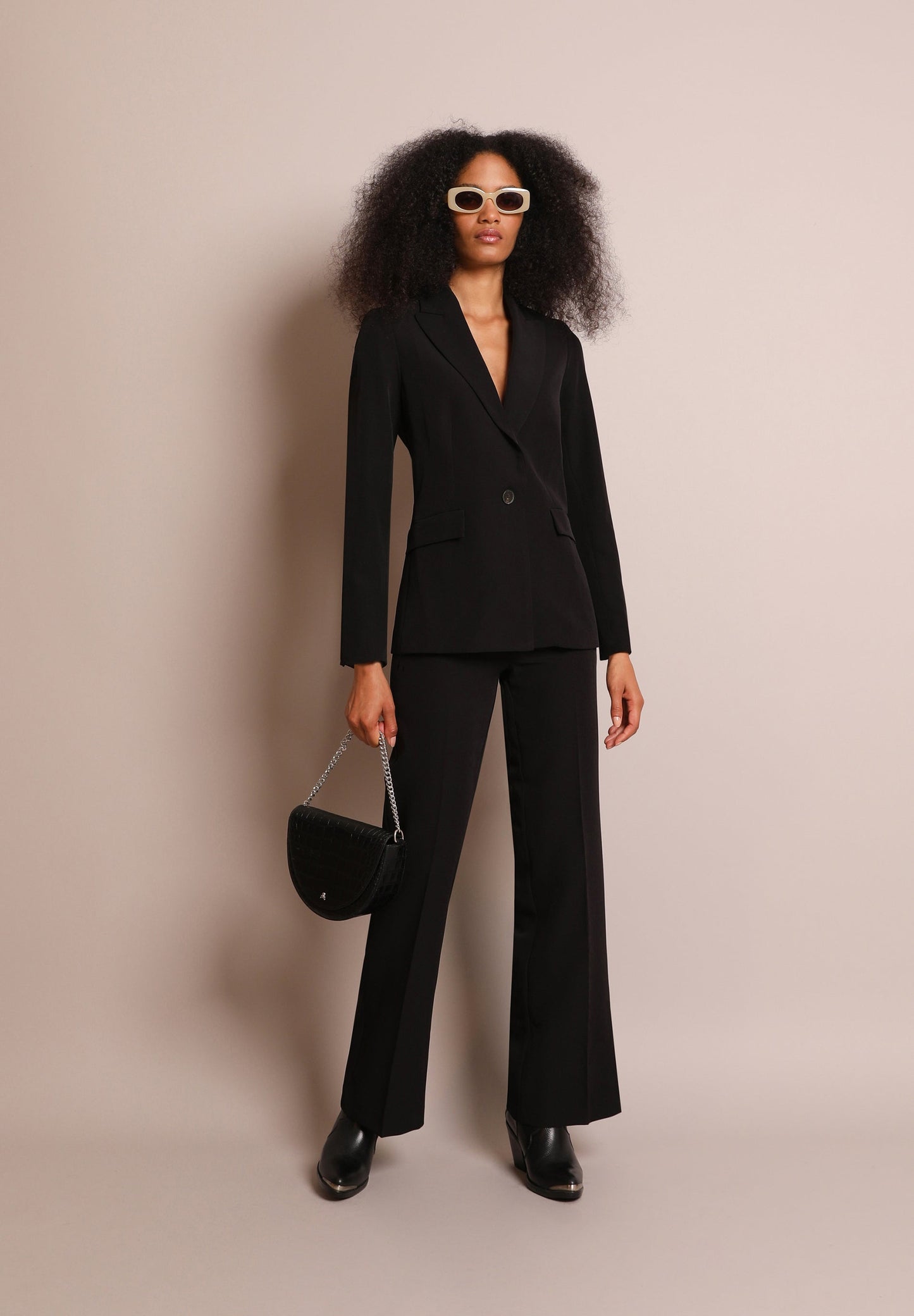 BLAZER COM CINTO DE ESTAMPADO ANIMAL