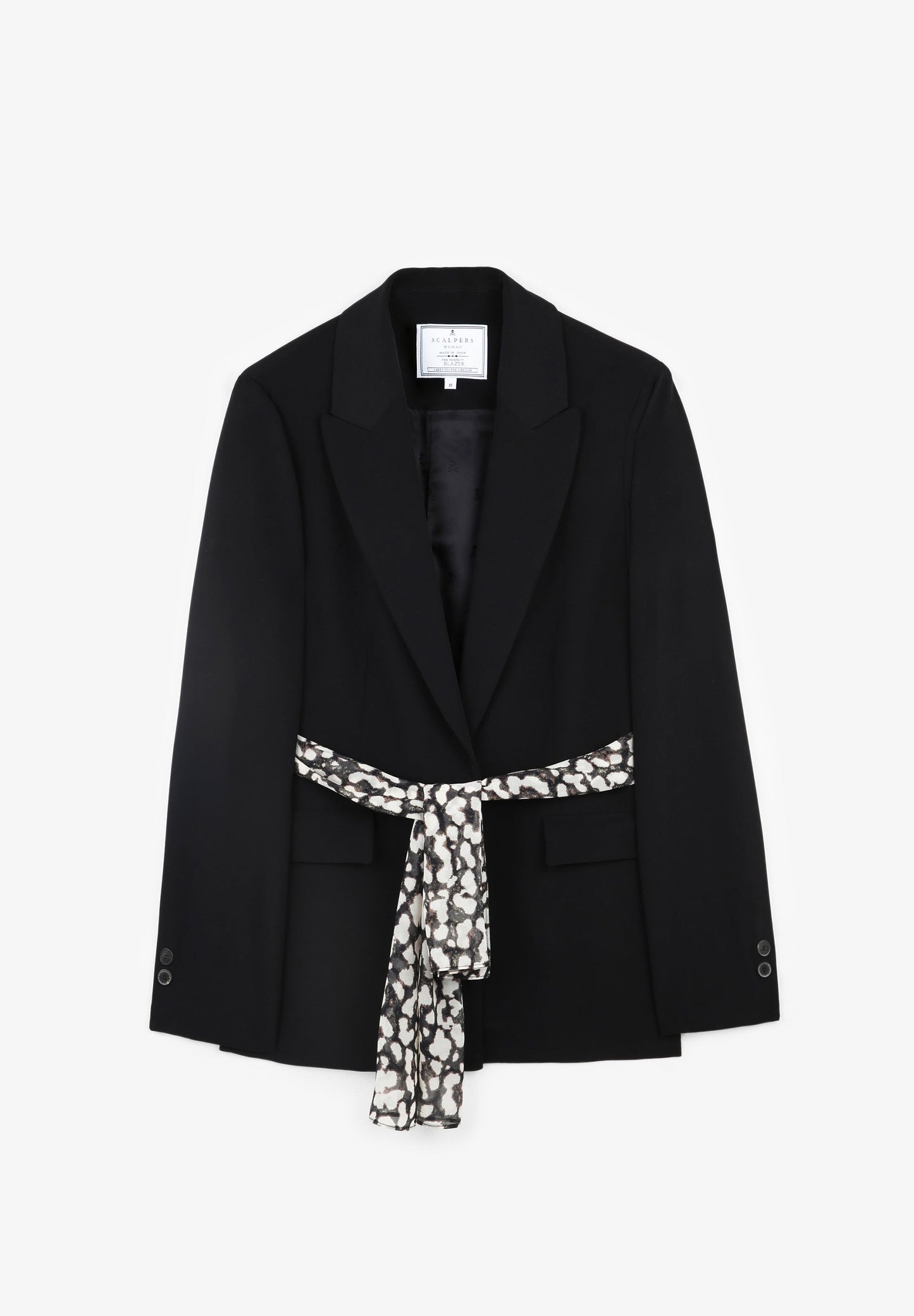 BLAZER COM CINTO DE ESTAMPADO ANIMAL