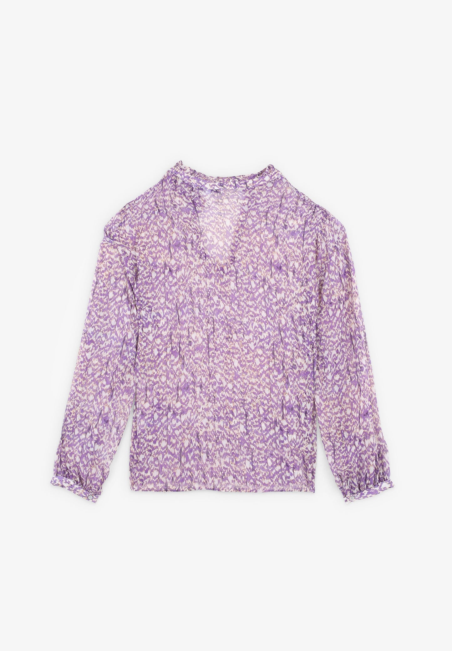 BLUSA COM PADRÃO METALIZADO