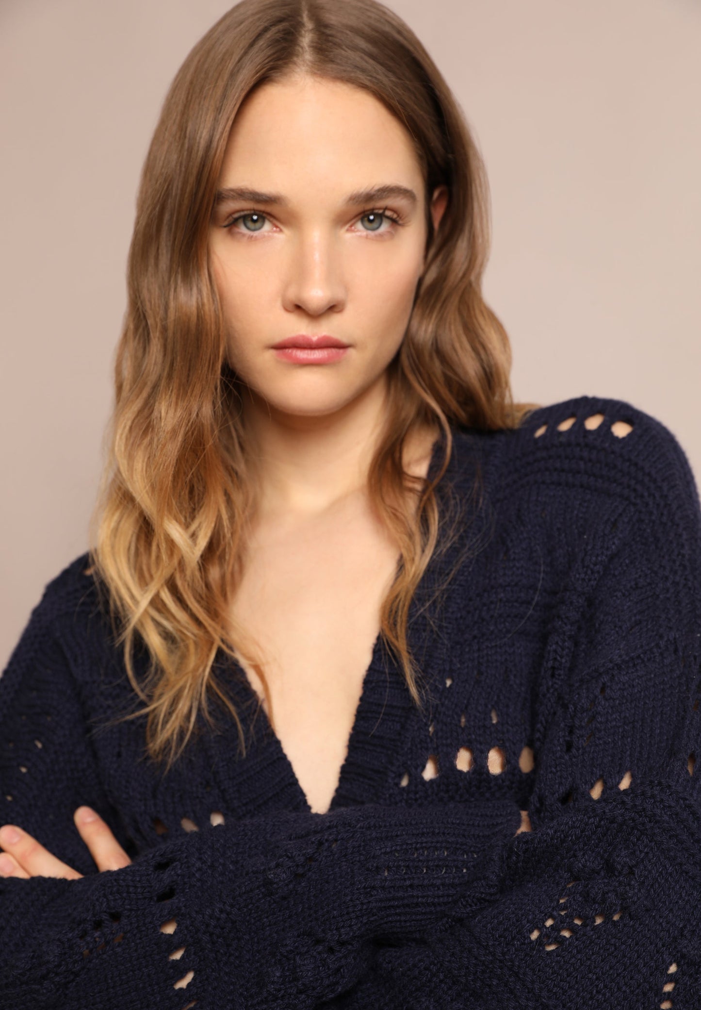 CARDIGAN DE MALHA RENDILHADO