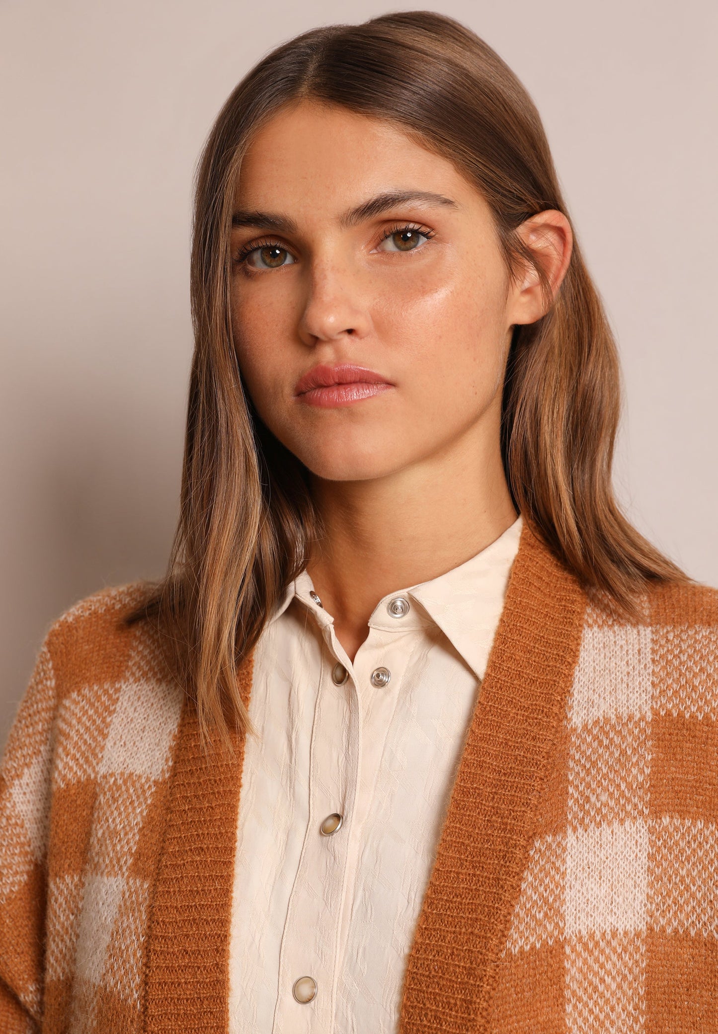 CARDIGAN COMPRIDO XADREZ