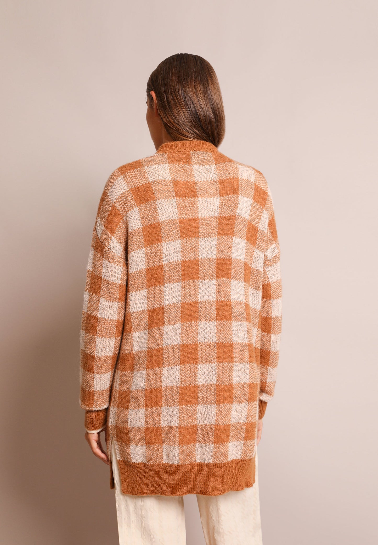 CARDIGAN COMPRIDO XADREZ