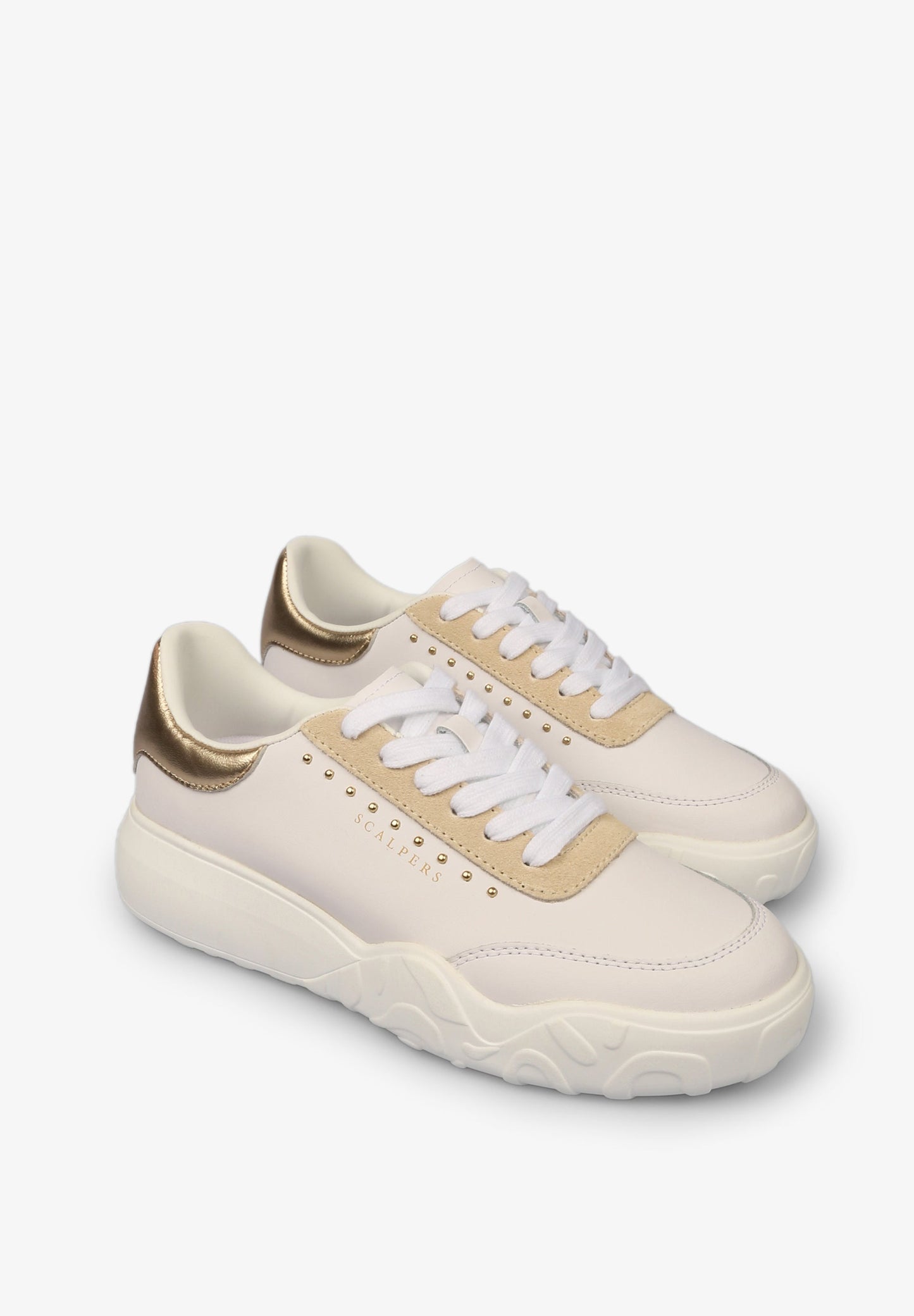 SAPATILHAS COM CALCANHAR METALIZADO