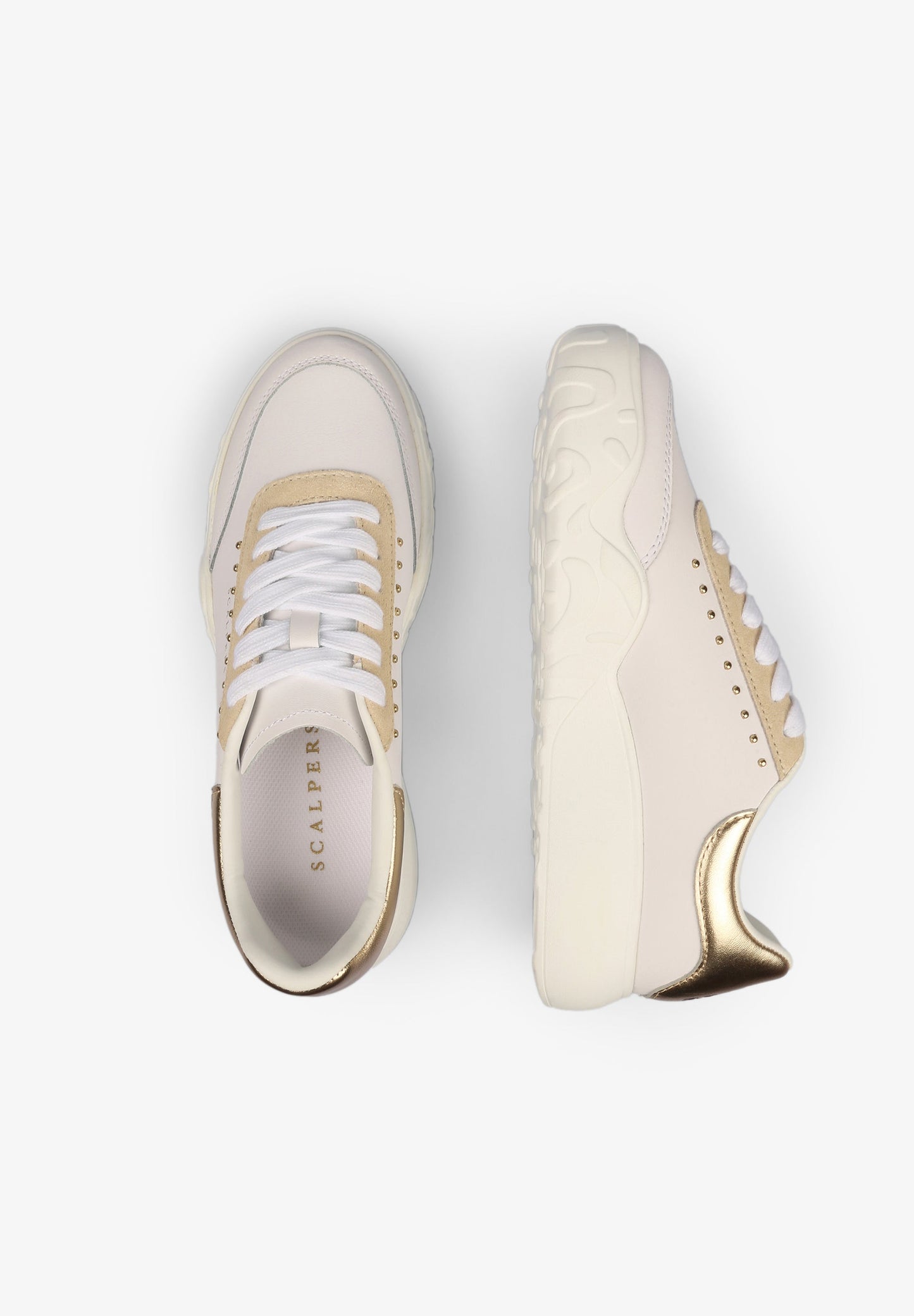 SAPATILHAS COM CALCANHAR METALIZADO