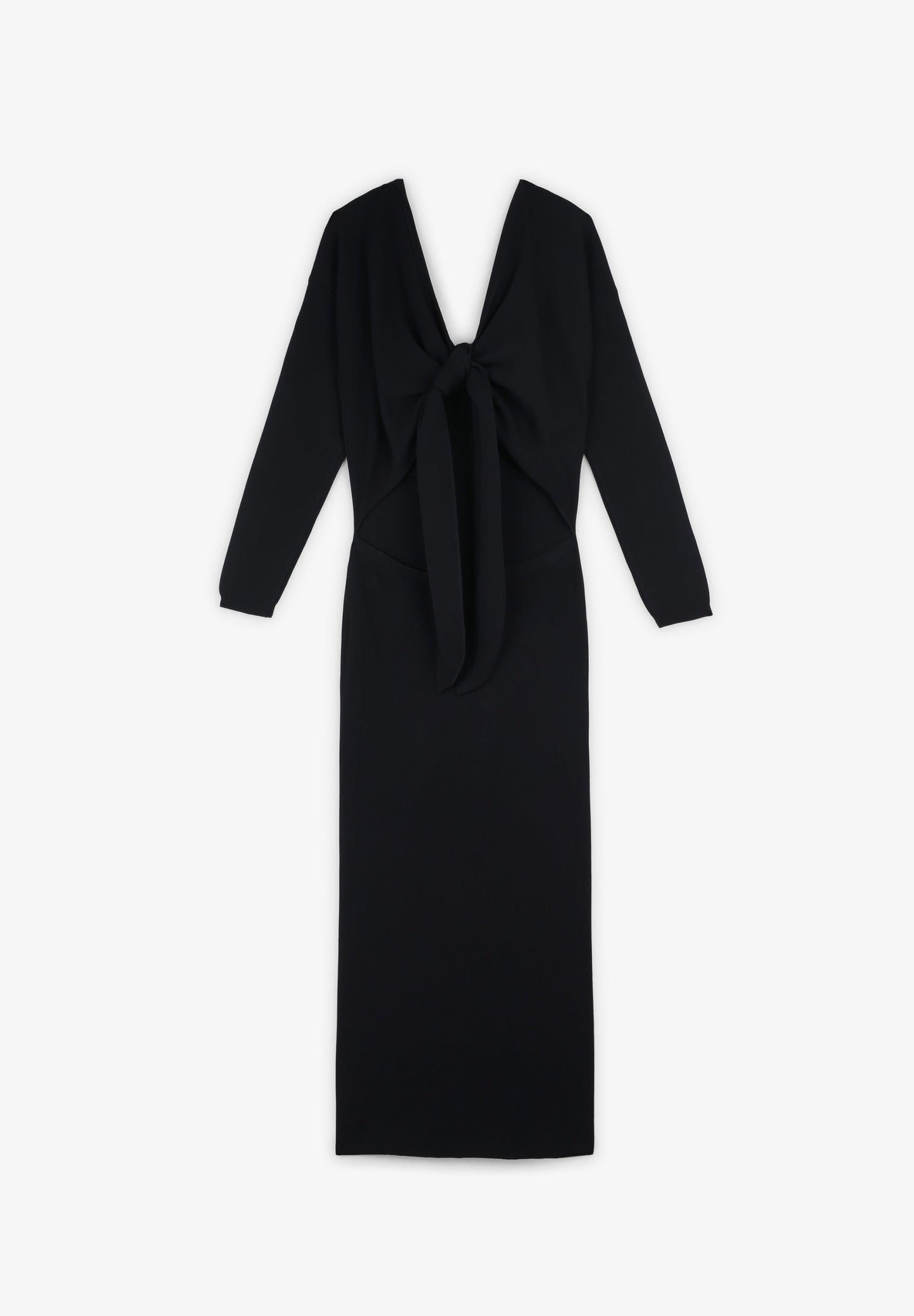 VESTIDO DE MALHA COM LAÇO