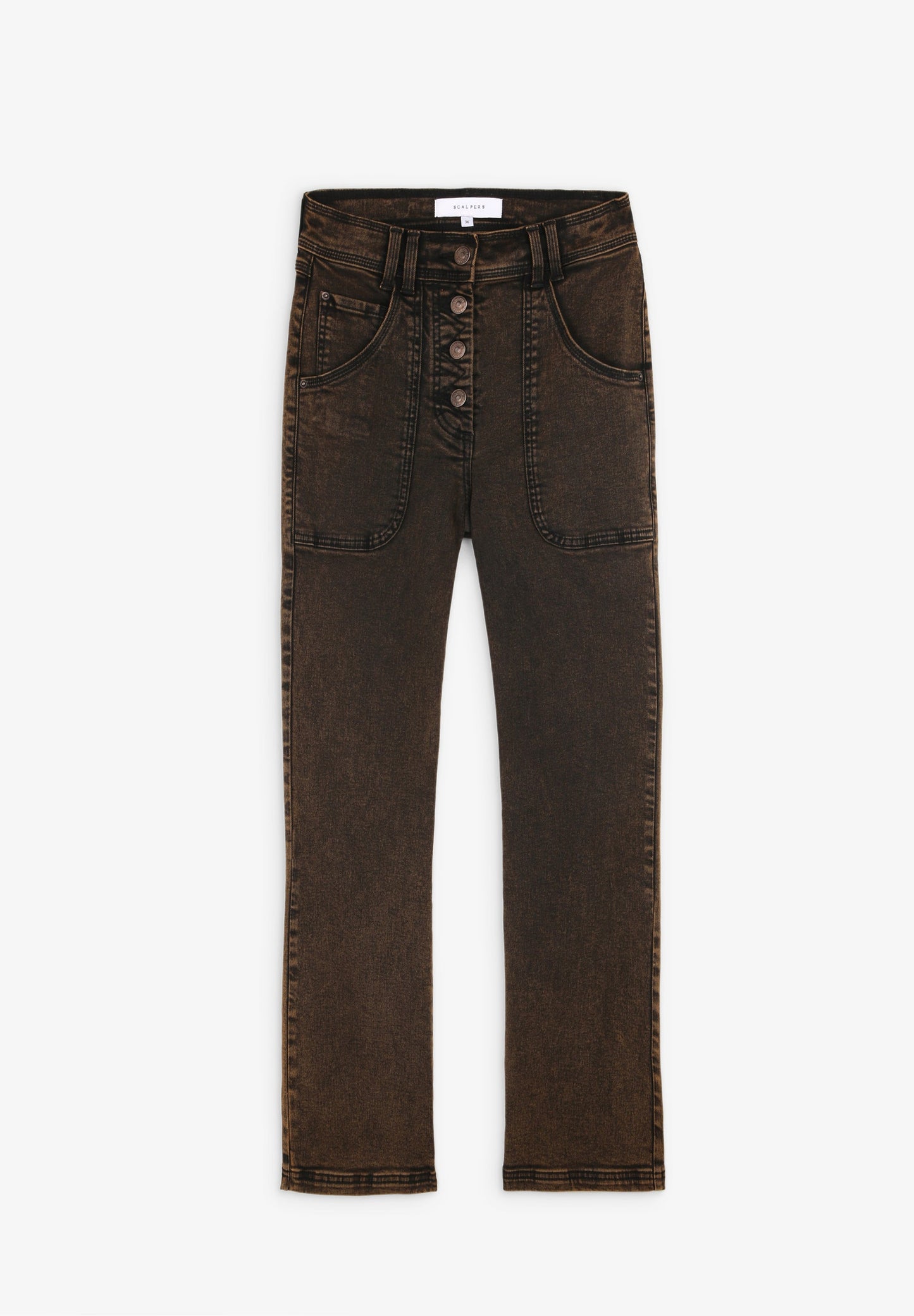 CALÇAS BOCA DE SINO ABOTOADAS