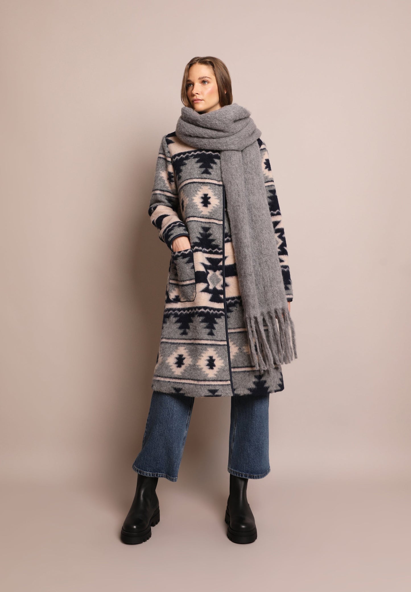 CASACO COMPRIDO ÉTNICO