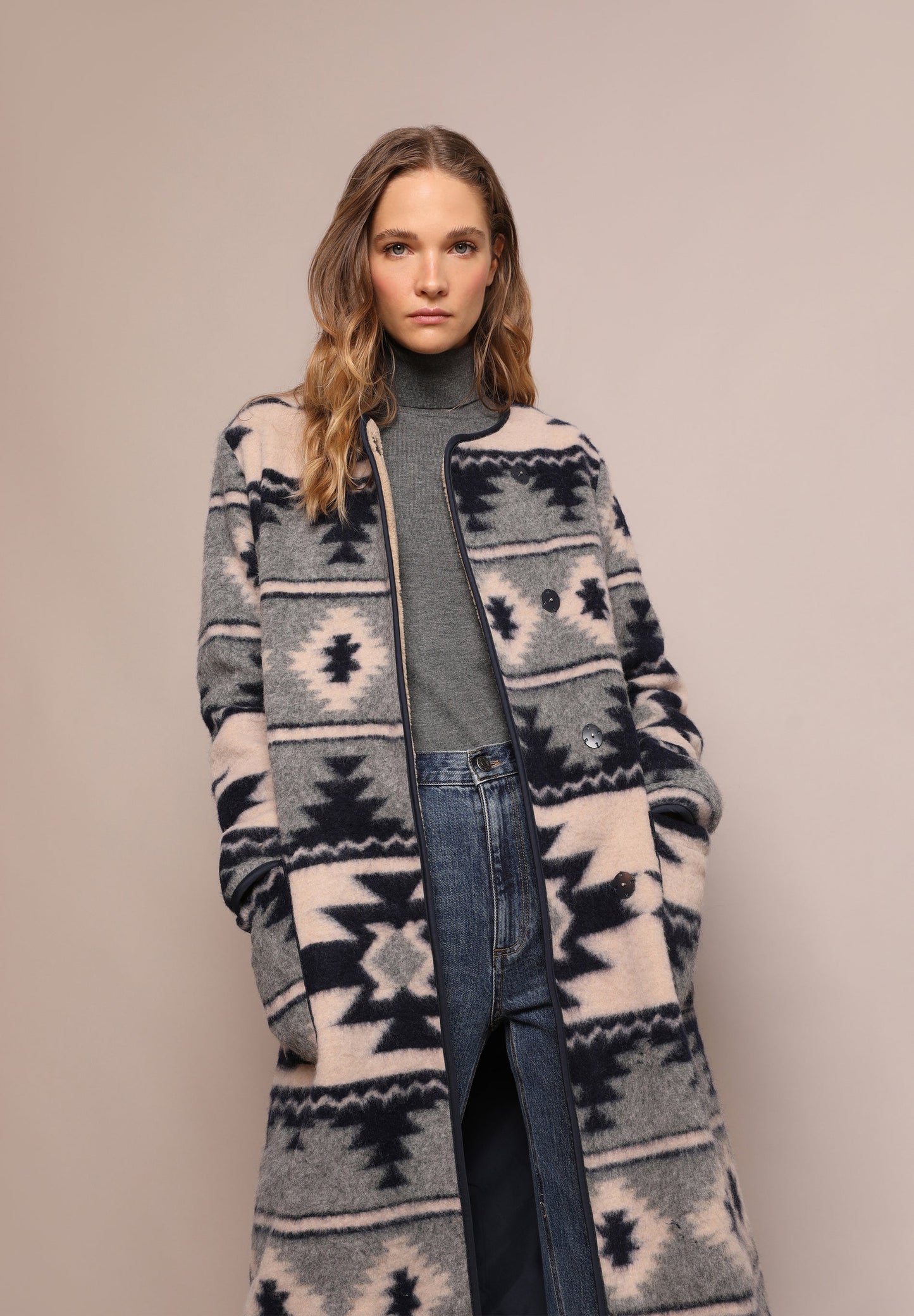 CASACO COMPRIDO ÉTNICO