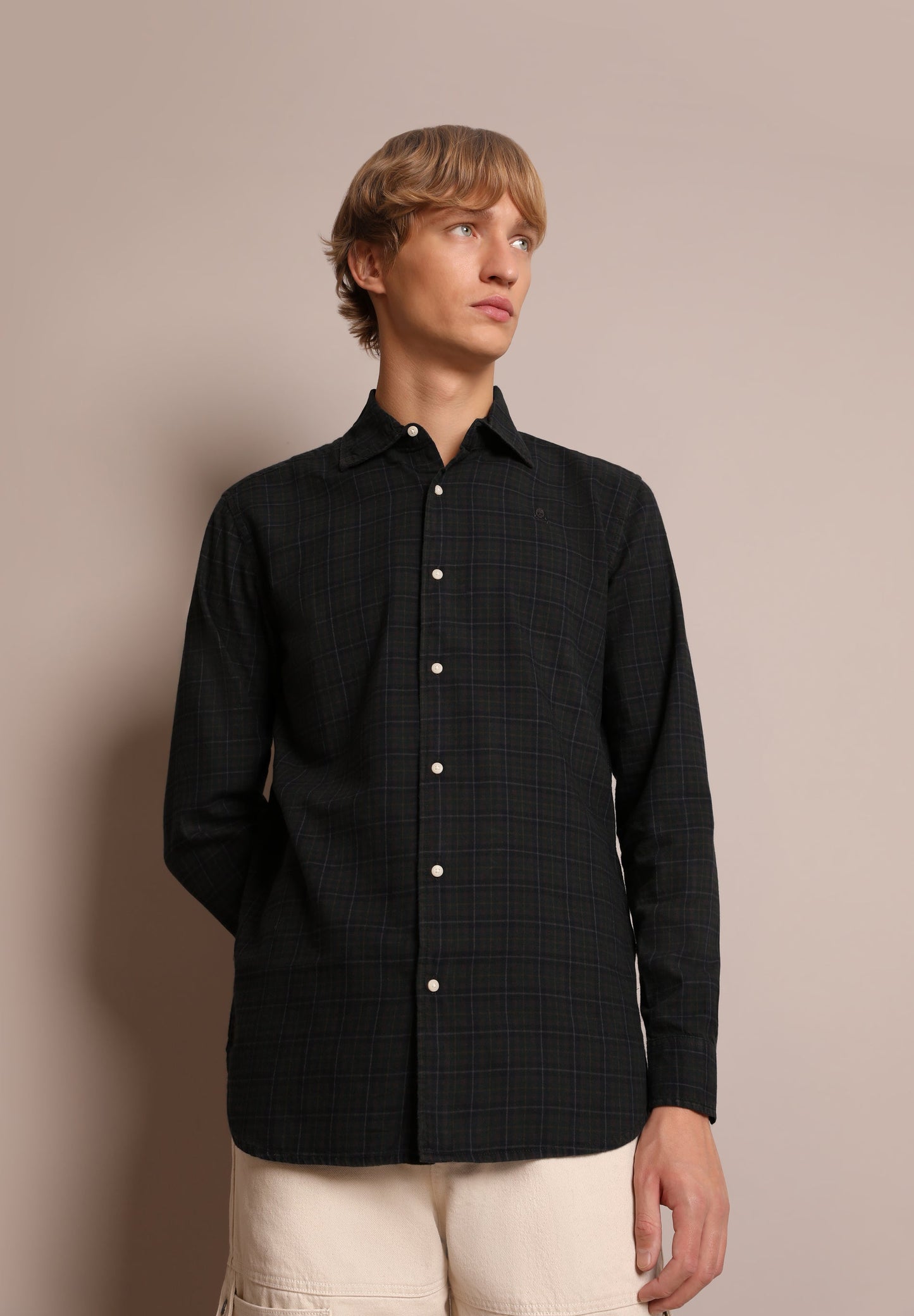 CAMISA DE XADREZ MINI COM LOGÓTIPO