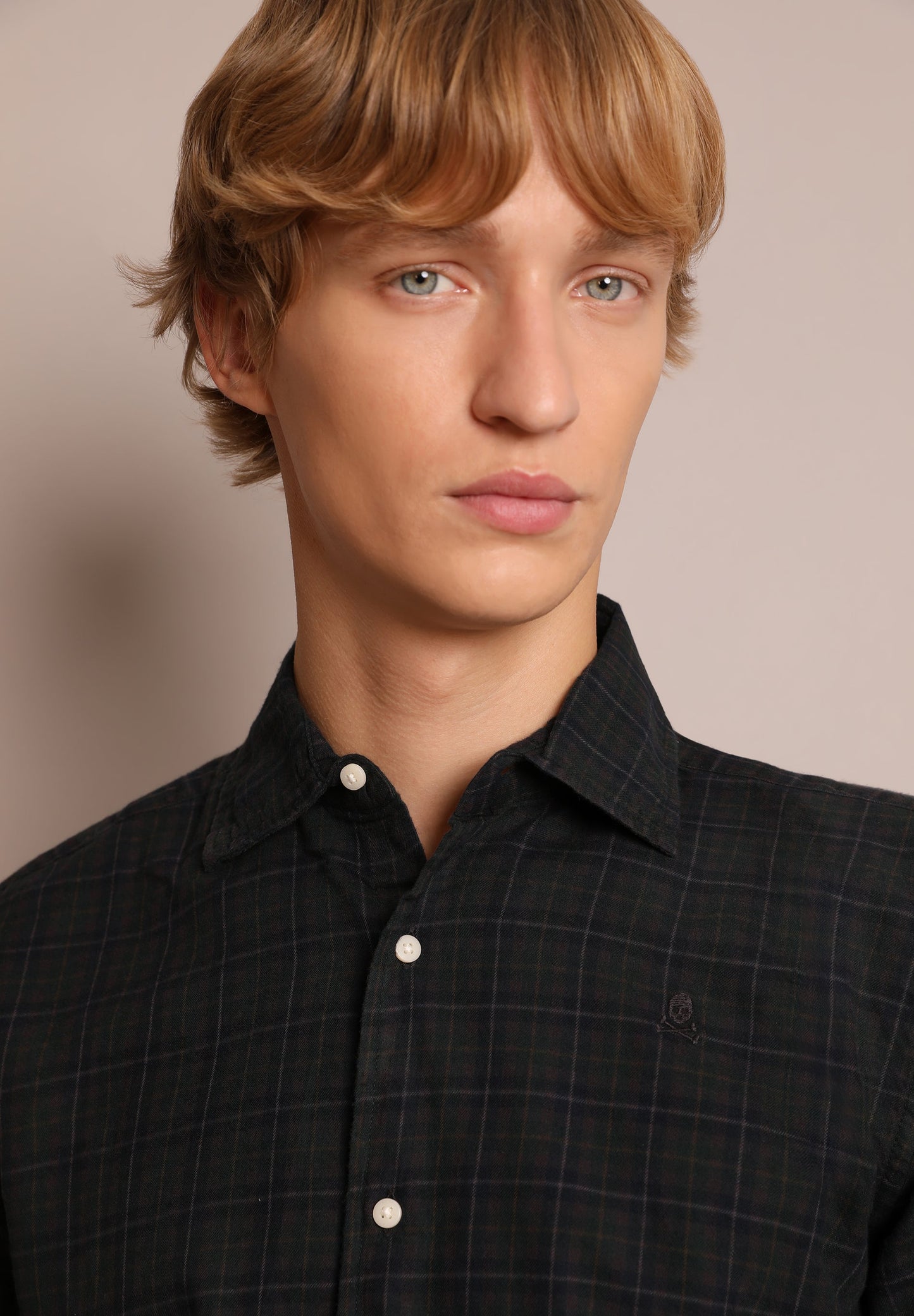 CAMISA DE XADREZ MINI COM LOGÓTIPO