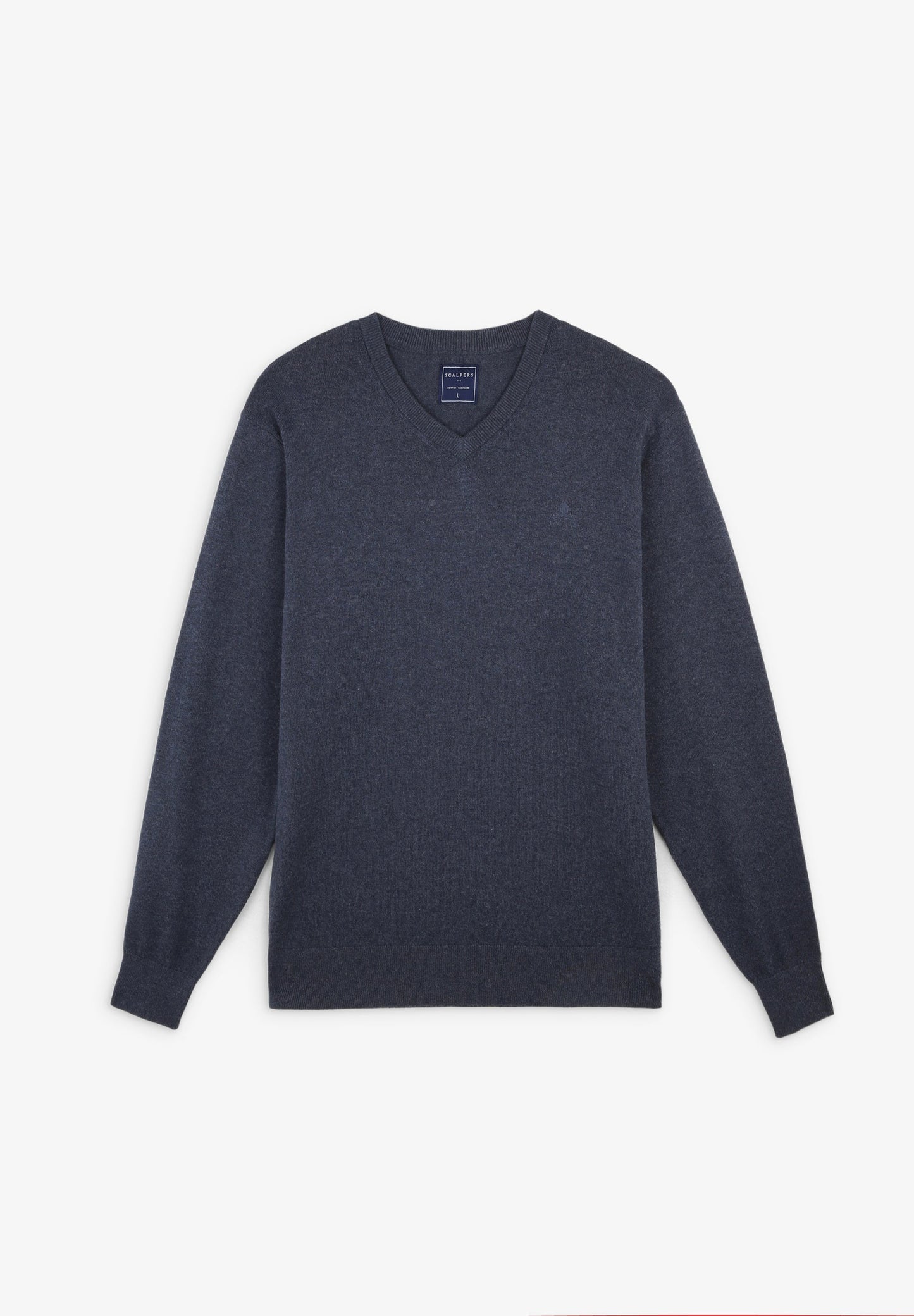SWEATER GOLA EM BICO COM LOGÓTIPO
