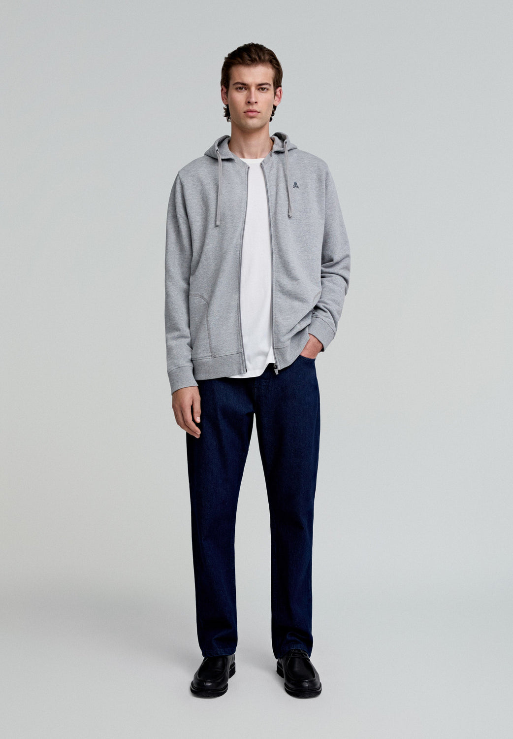 SUDADERA CAPUCHA BORDADA CONTRASTE - Scalpers