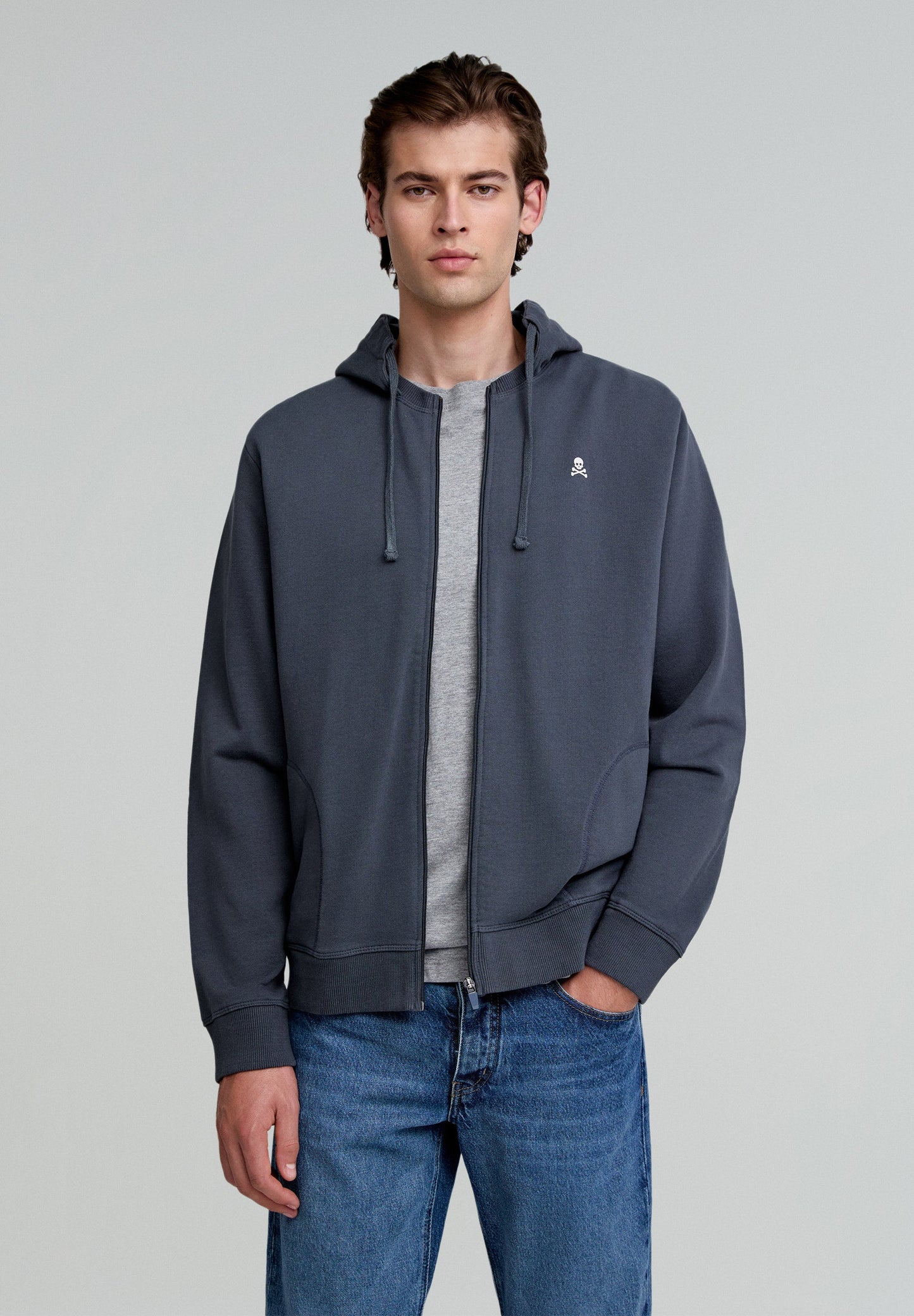 SUDADERA CAPUCHA BORDADA CONTRASTE - Scalpers