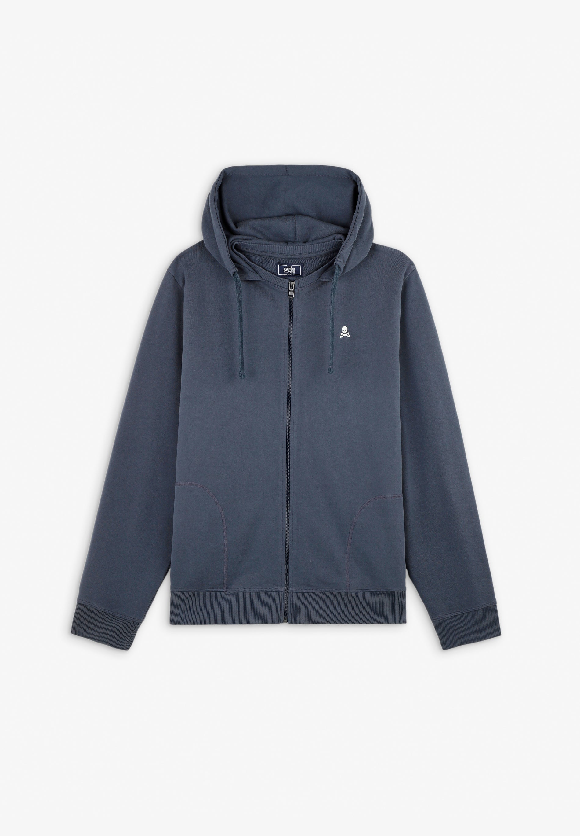 SWEATSHIRT COM CAPUZ E BORDADA EM CONTRASTE