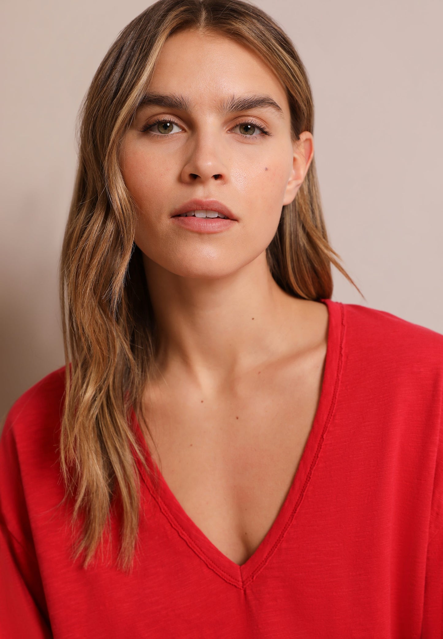 T-SHIRT DE MANGA COMPRIDA COM NERVURAS