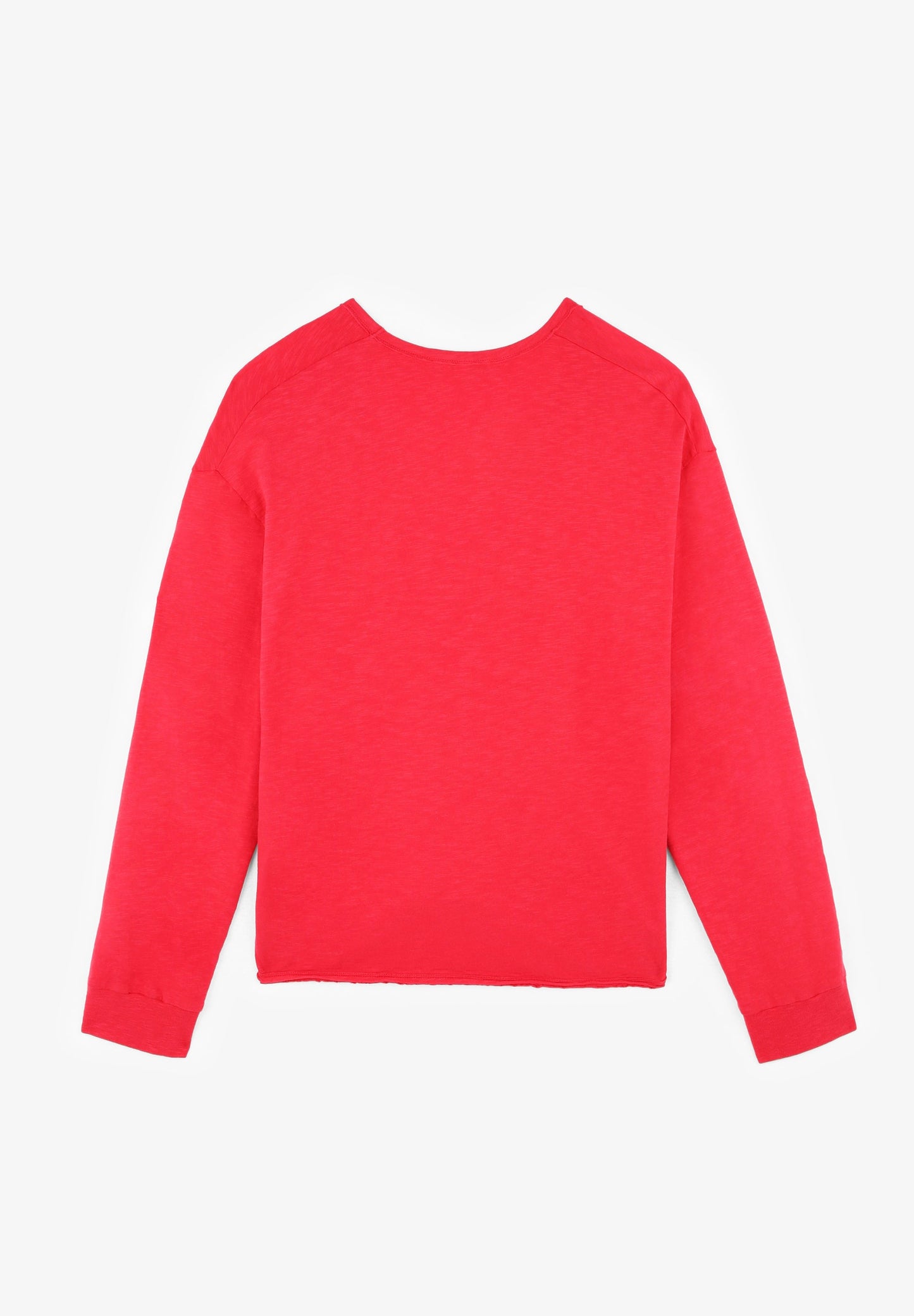 T-SHIRT DE MANGA COMPRIDA COM NERVURAS