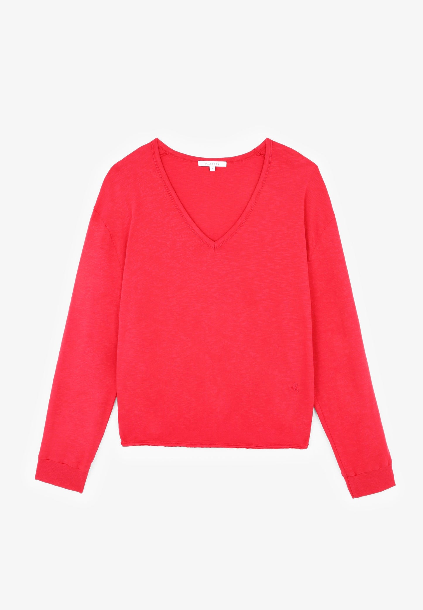 T-SHIRT DE MANGA COMPRIDA COM NERVURAS