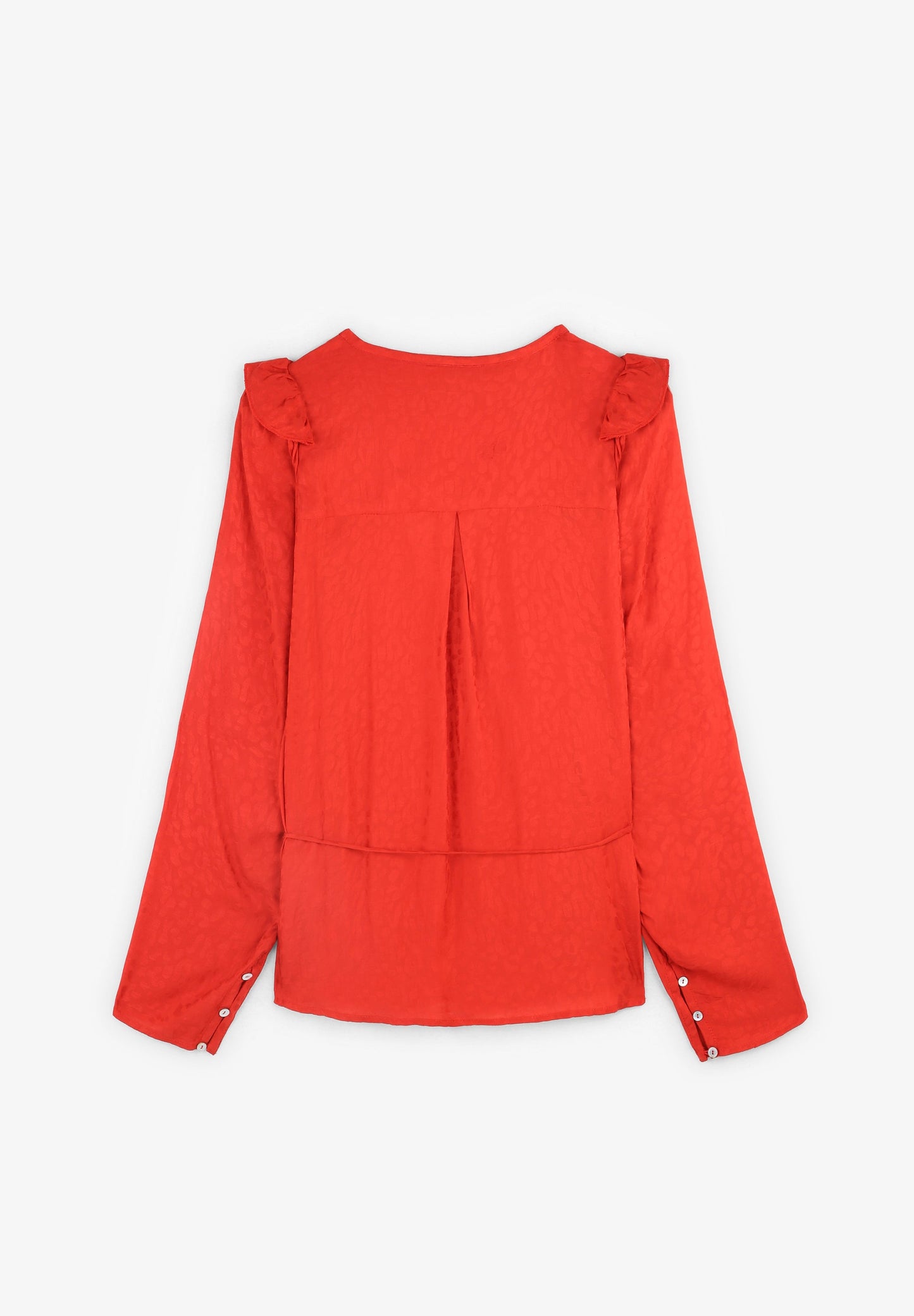 BLUSA EM JACQUARD COM LAÇADA