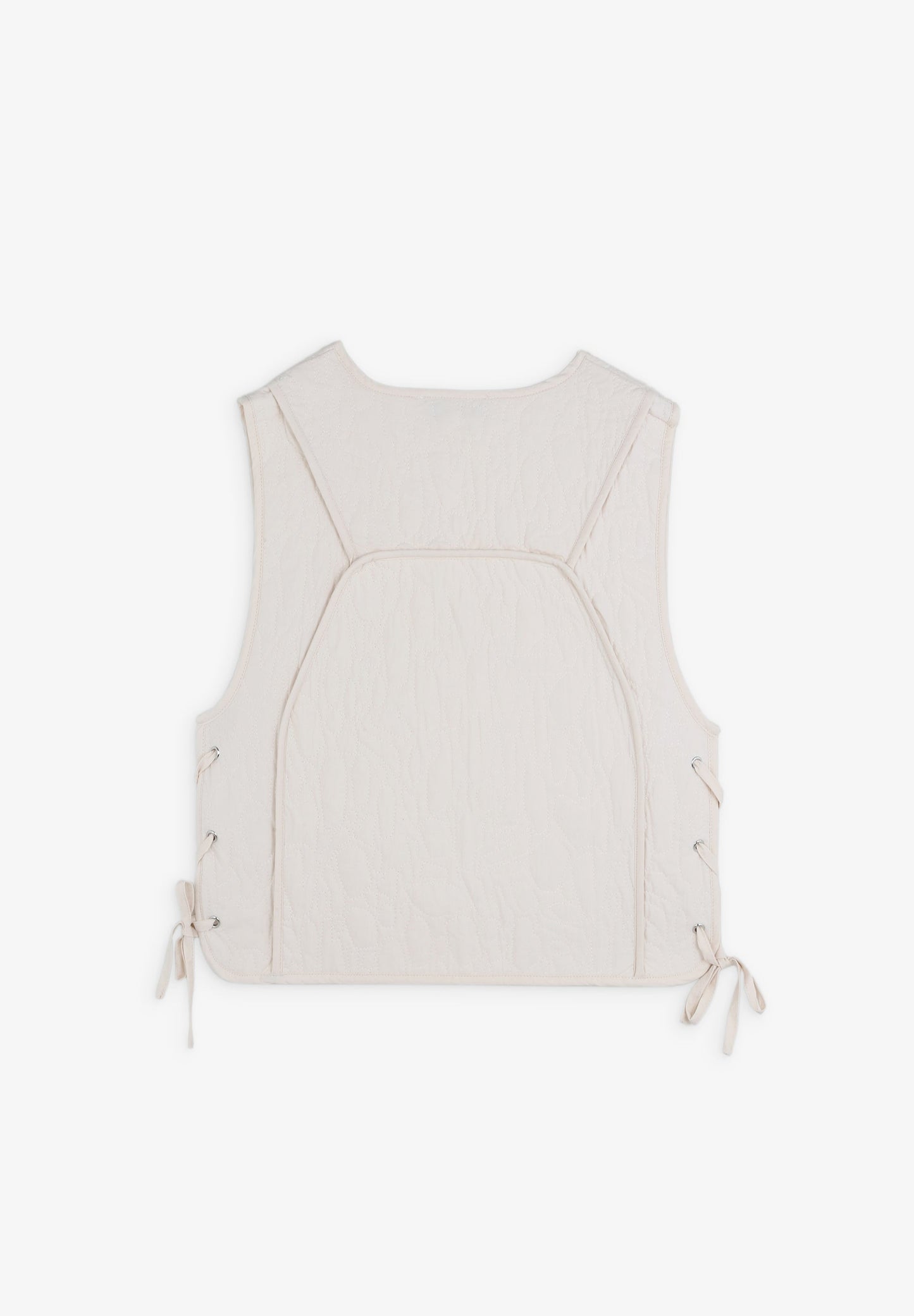 COLETE ACOLCHOADO COM LAÇOS