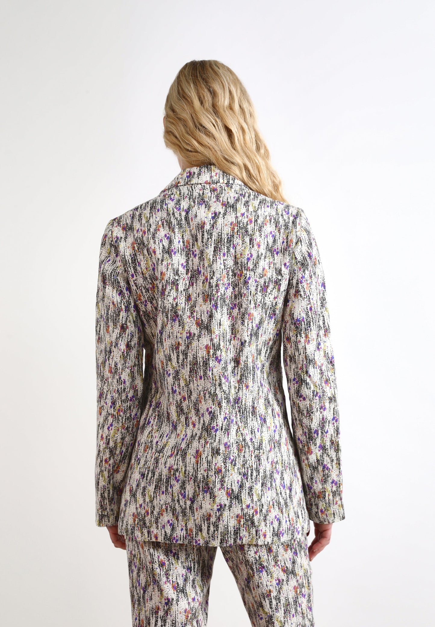 BLAZER EM LINHO MULTICOLOR