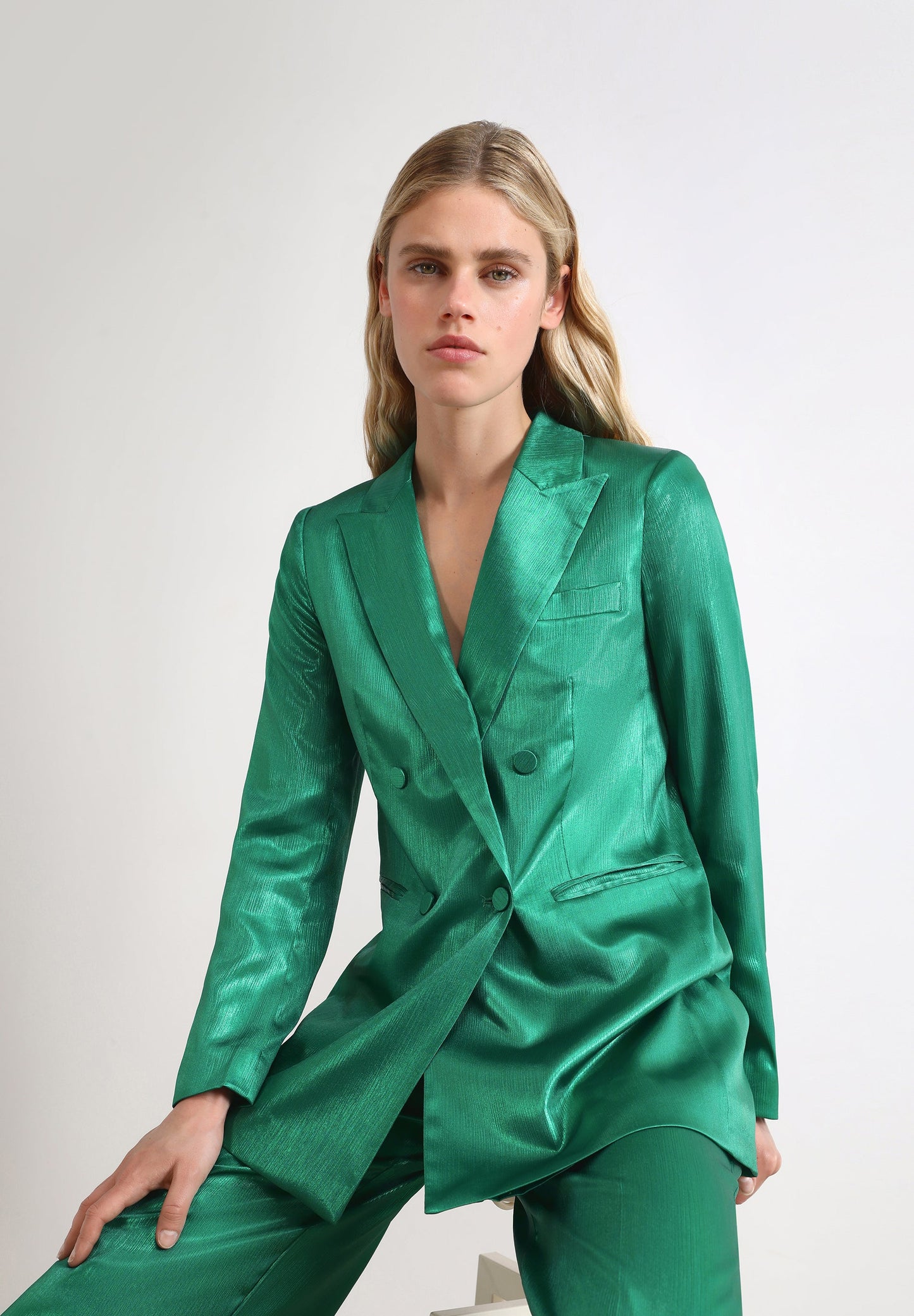 BLAZER CRUZADO ACETINADO