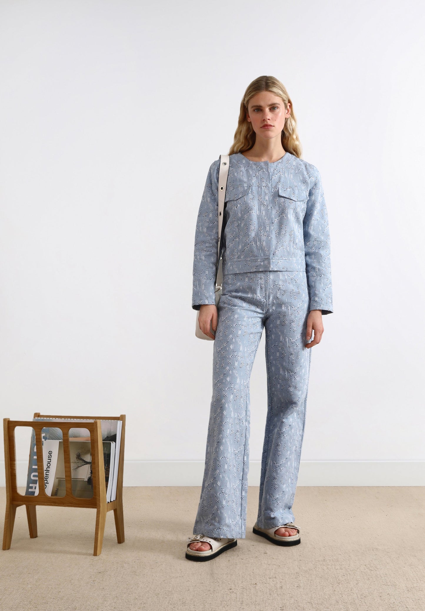 CASACO DENIM JACQUARD