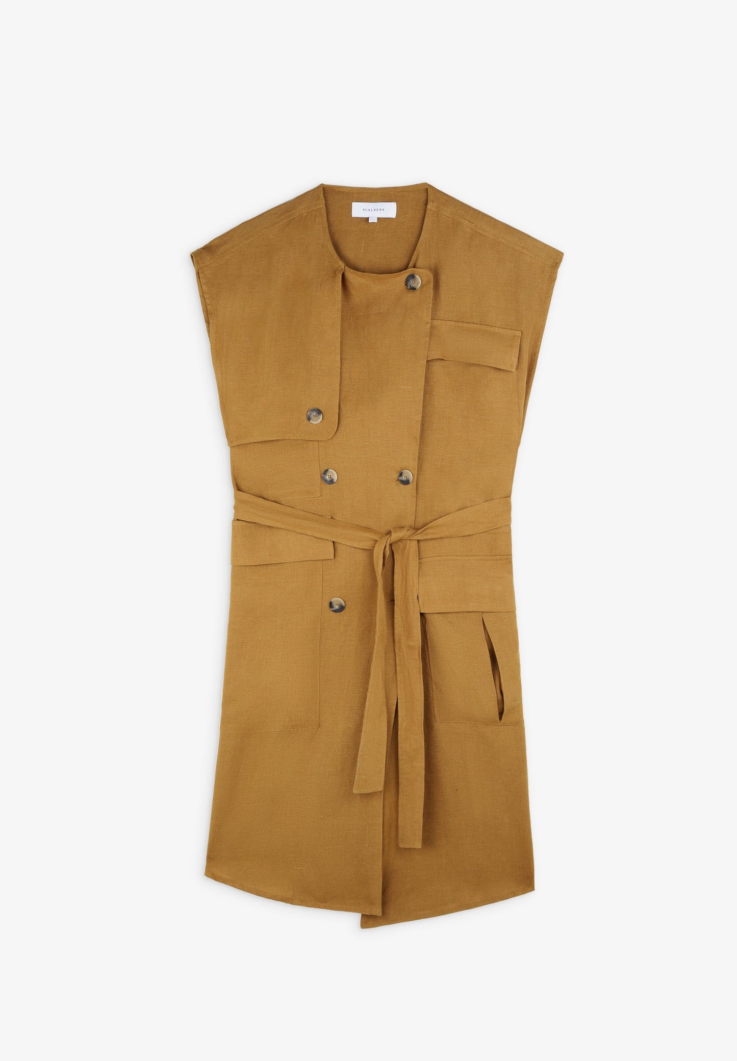 COLETE COMPRIDO EM LINHO