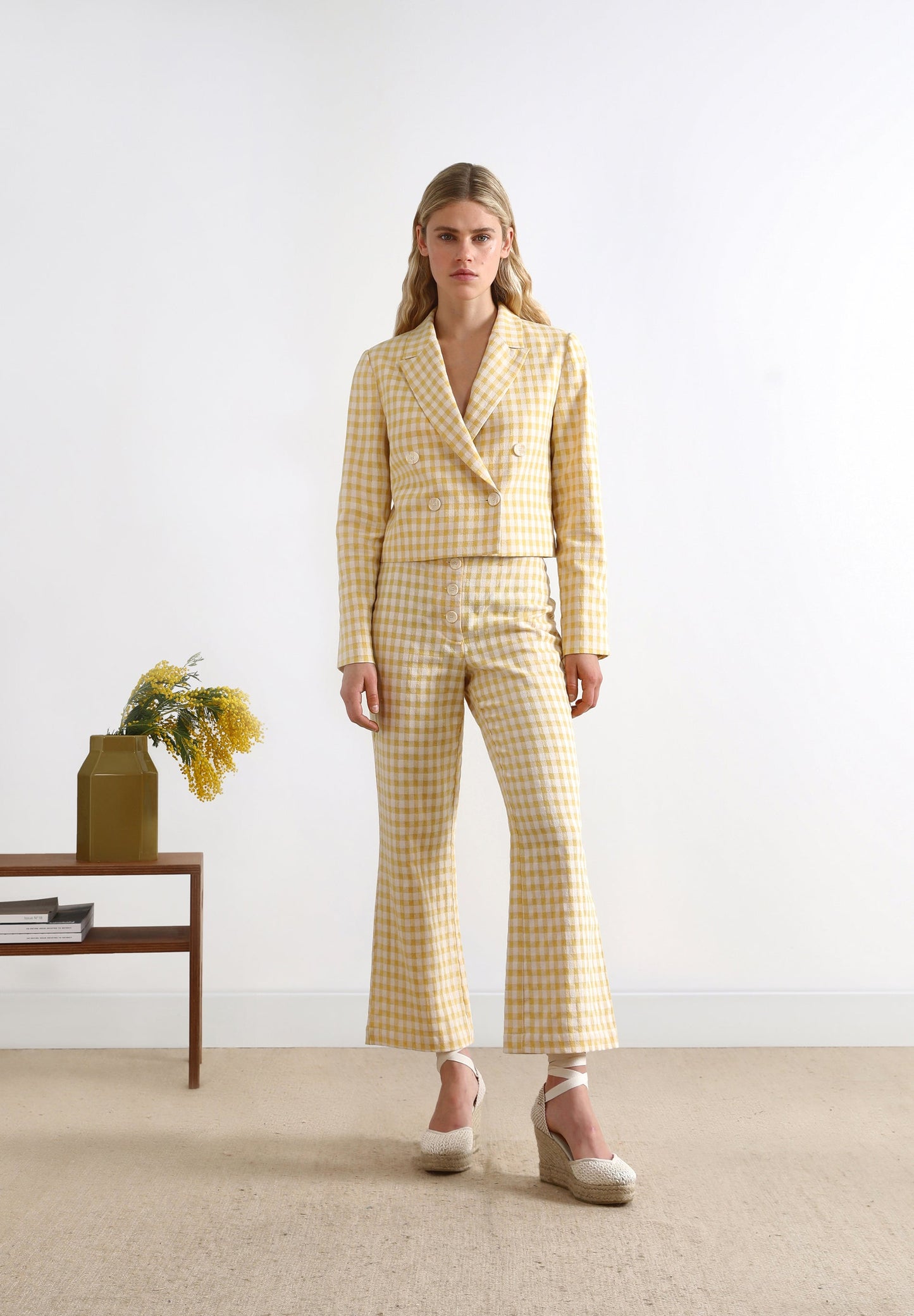 BLAZER VICHY CROPPED