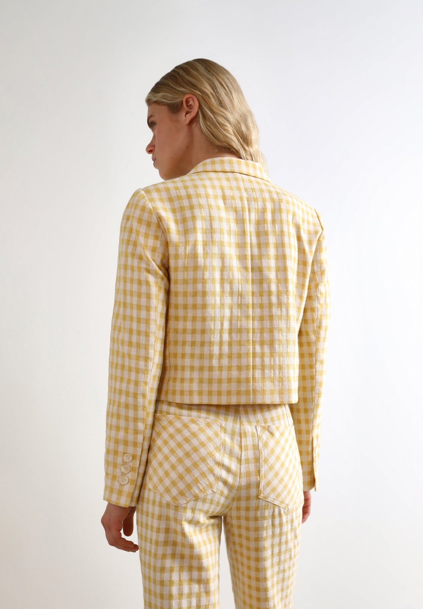 BLAZER VICHY CROPPED