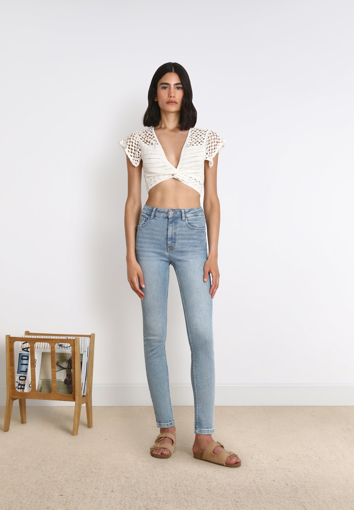 JEANS SKINNY PELO TORNOZELO