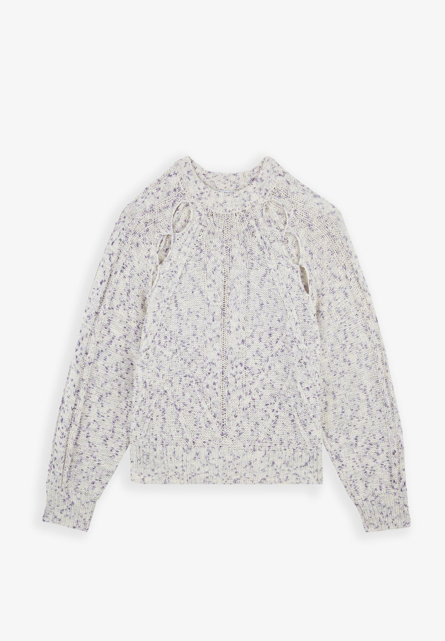 SWEATER COM PORMENOR DE ABERTURAS