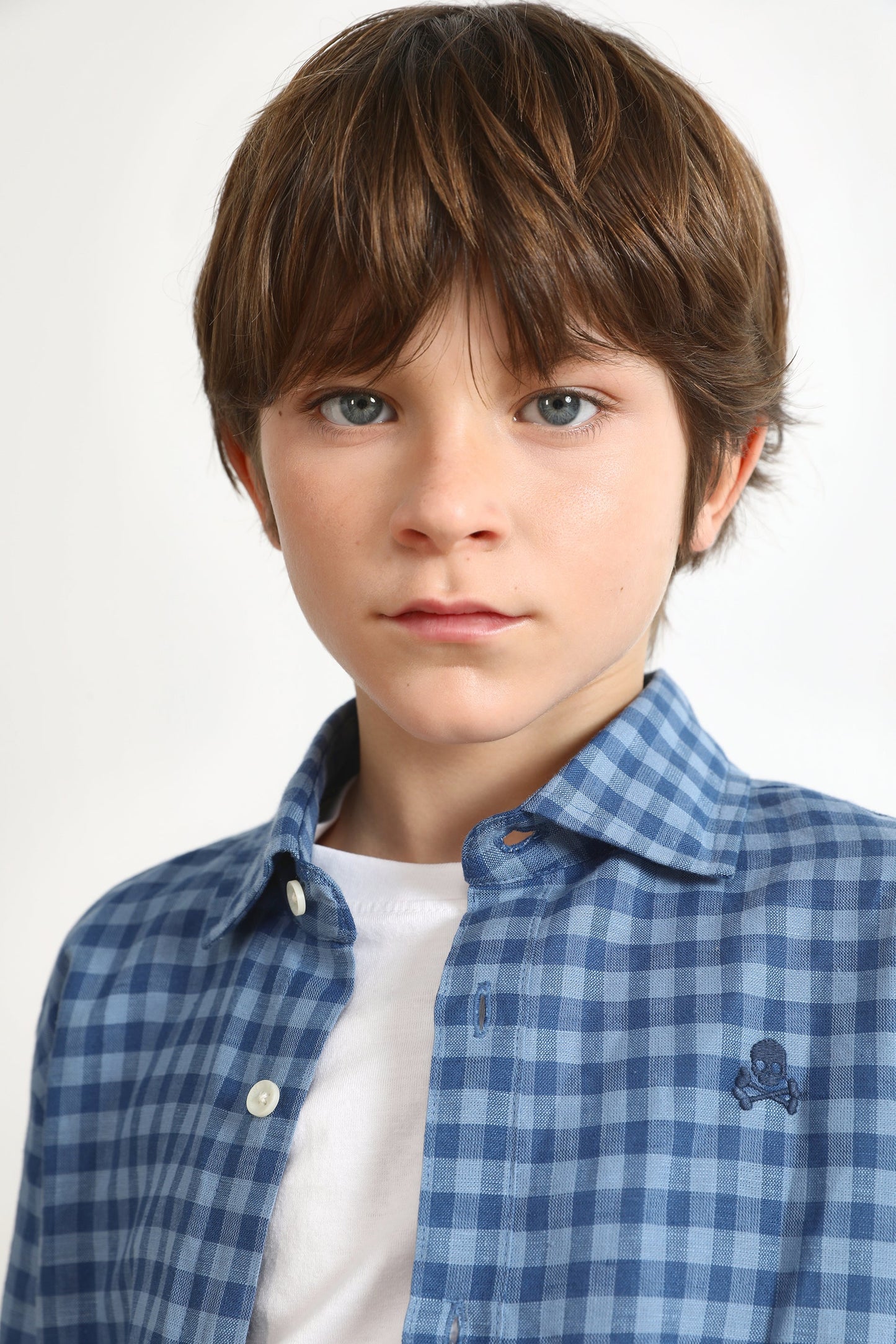 CAMISA DE LINHO AOS QUADRADOS