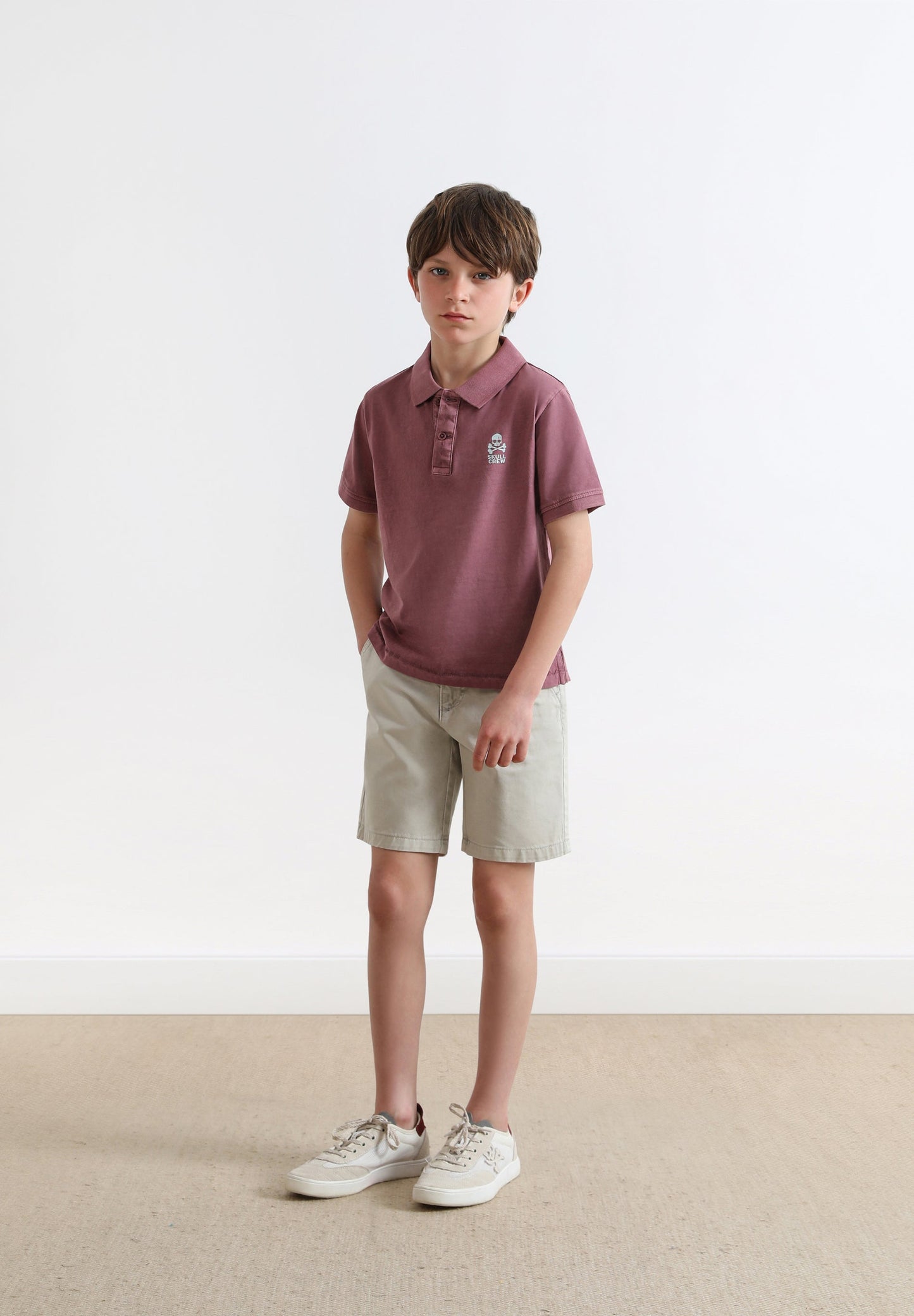 CAMISA POLO COM TECIDO TIPO T-SHIRT