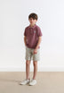 CAMISA POLO COM TECIDO TIPO T-SHIRT